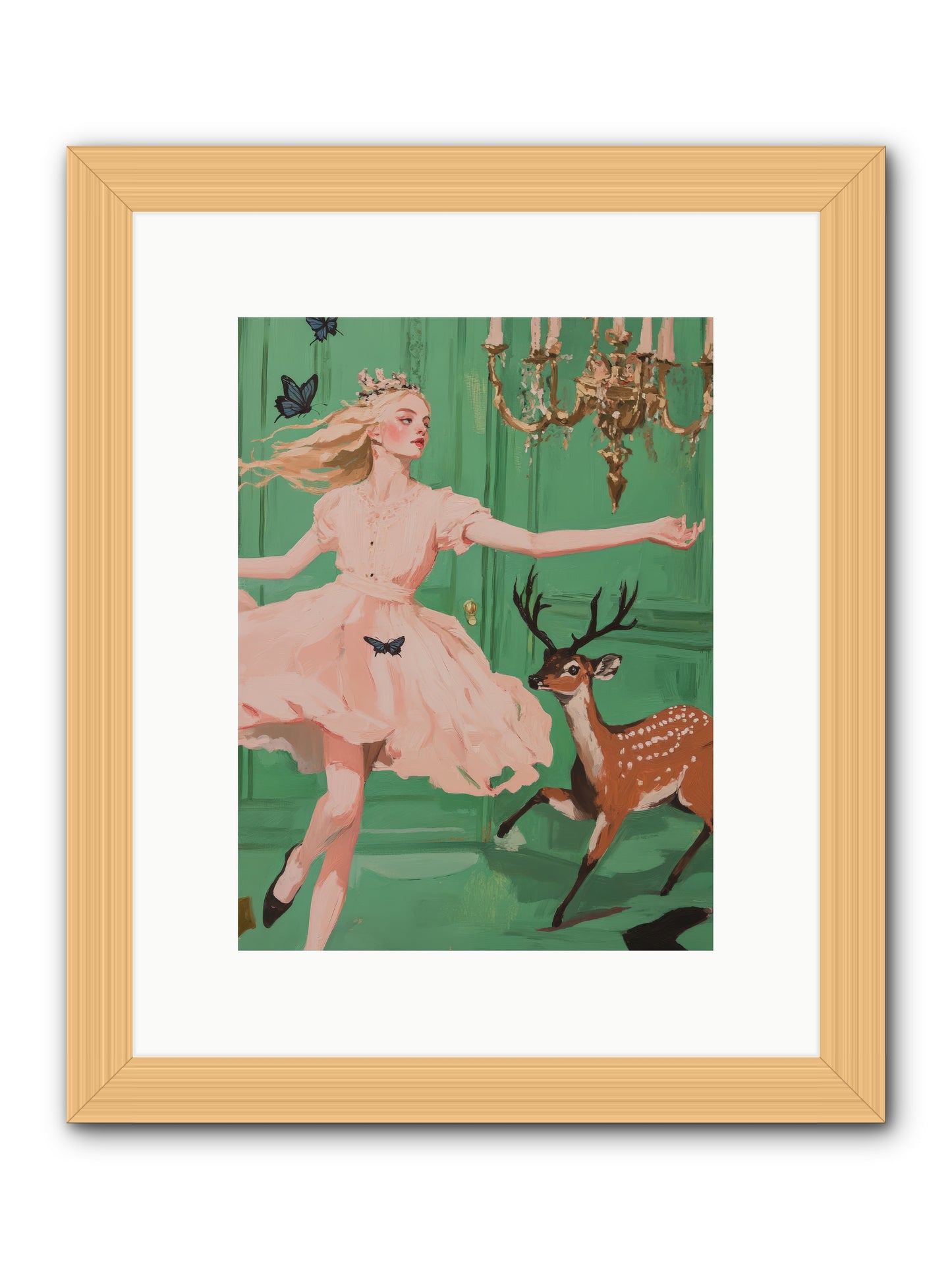 Echo Through TimeREZ -- Framed Print - Natural 9x12