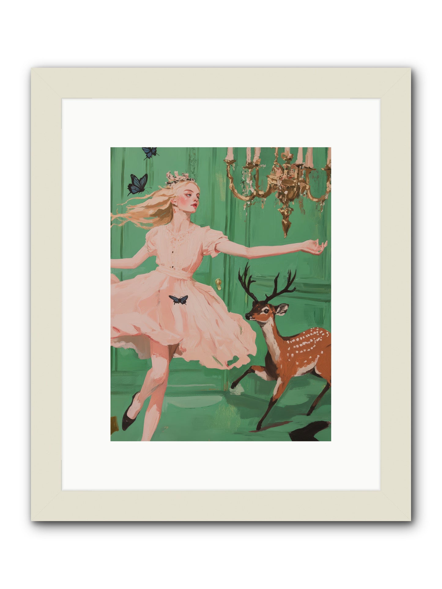 Echo Through TimeREZ -- Framed Print - White 9x12