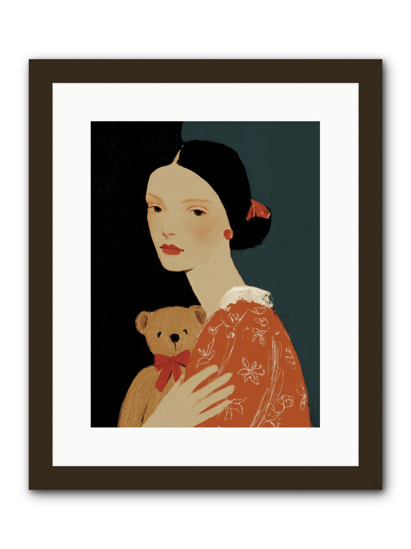 Echoes in the Hallway -- Framed Print - Black 12x16