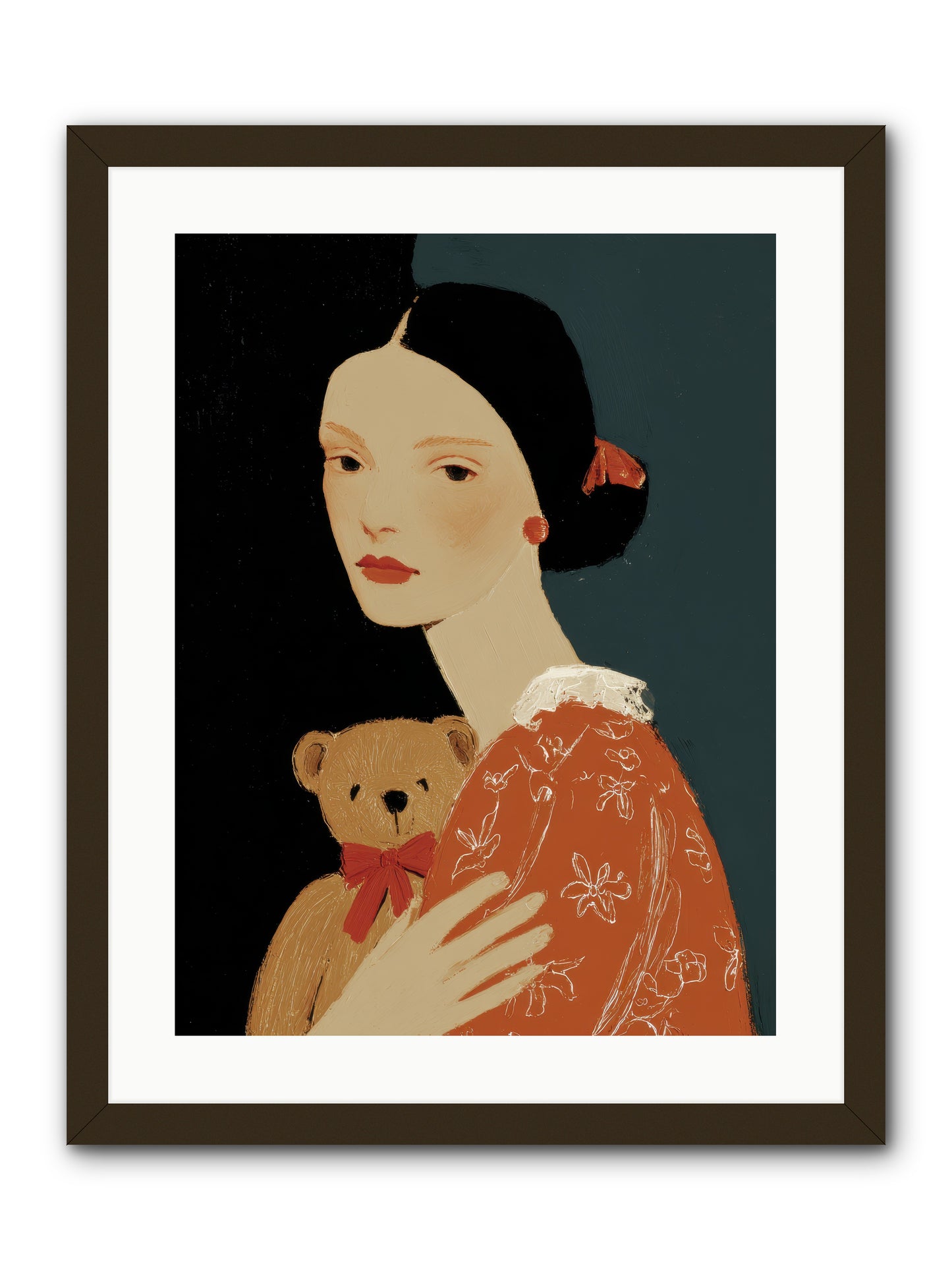 Echoes in the Hallway -- Framed Print - Black 18x24
