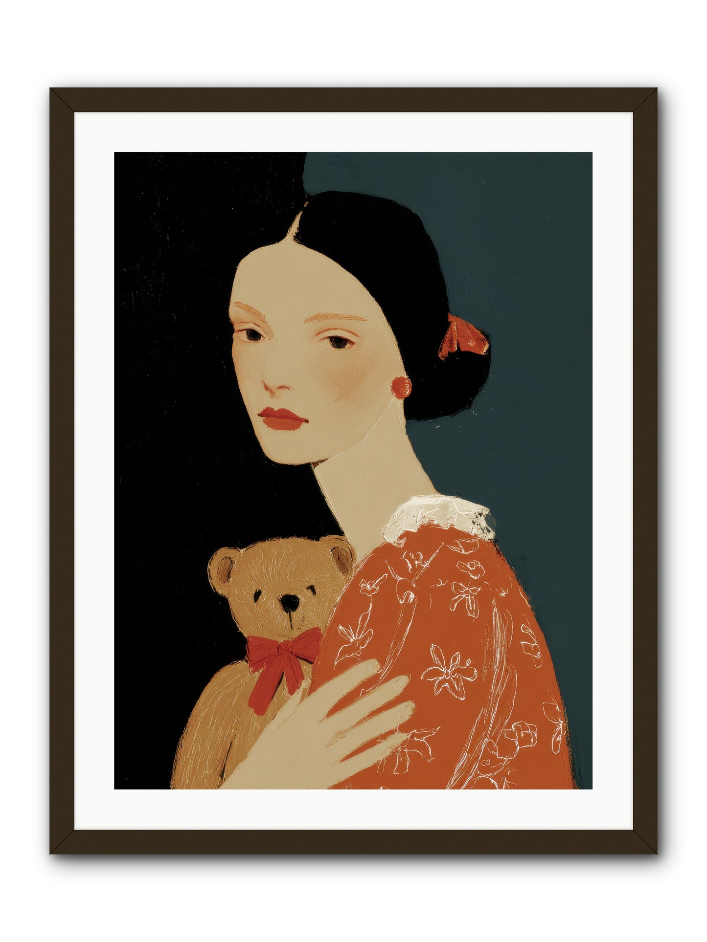 Echoes in the Hallway -- Framed Print - Black 24x32