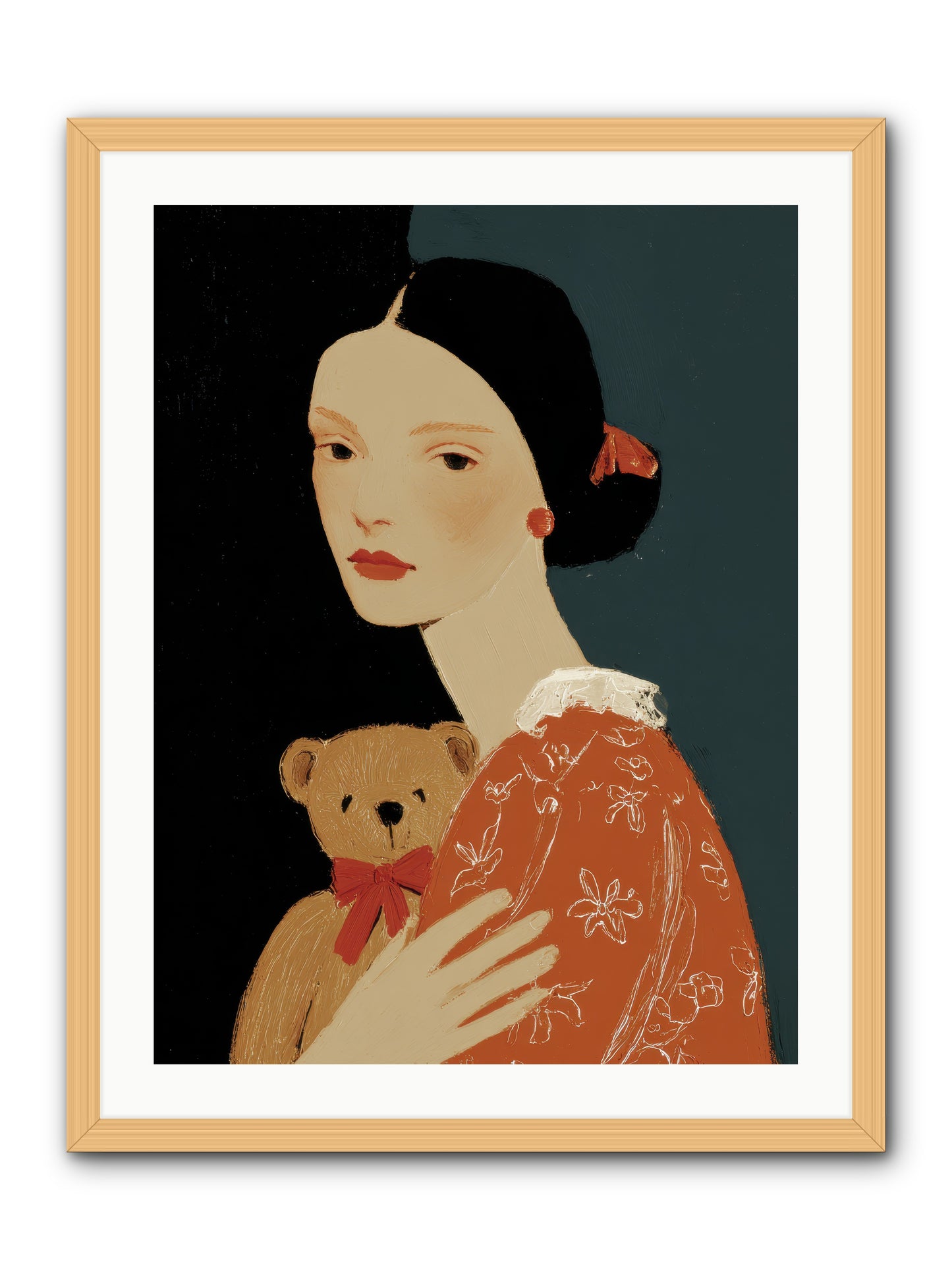 Echoes in the Hallway -- Framed Print - Natural 24x32