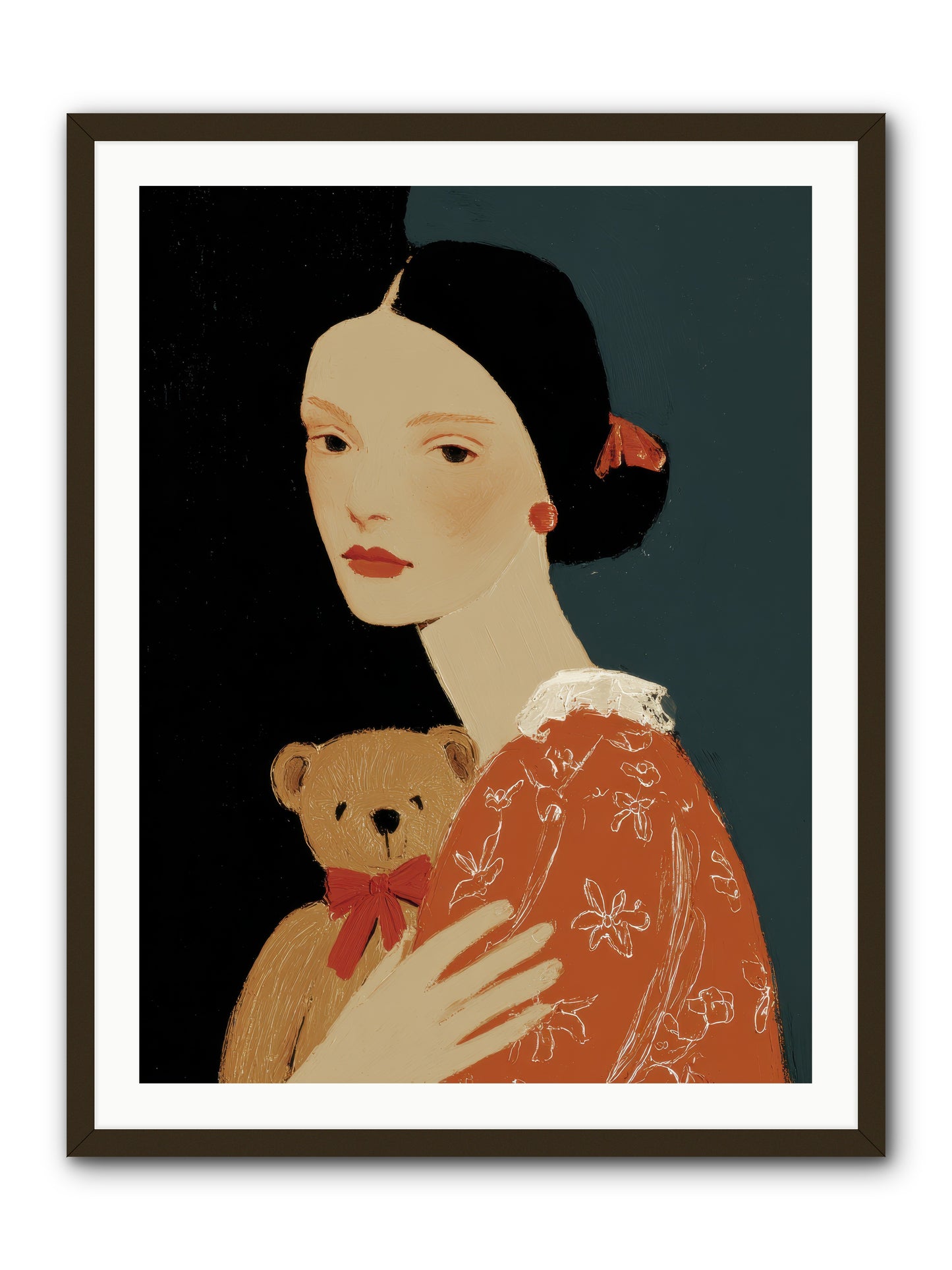 Echoes in the Hallway -- Framed Print - Black 30x40