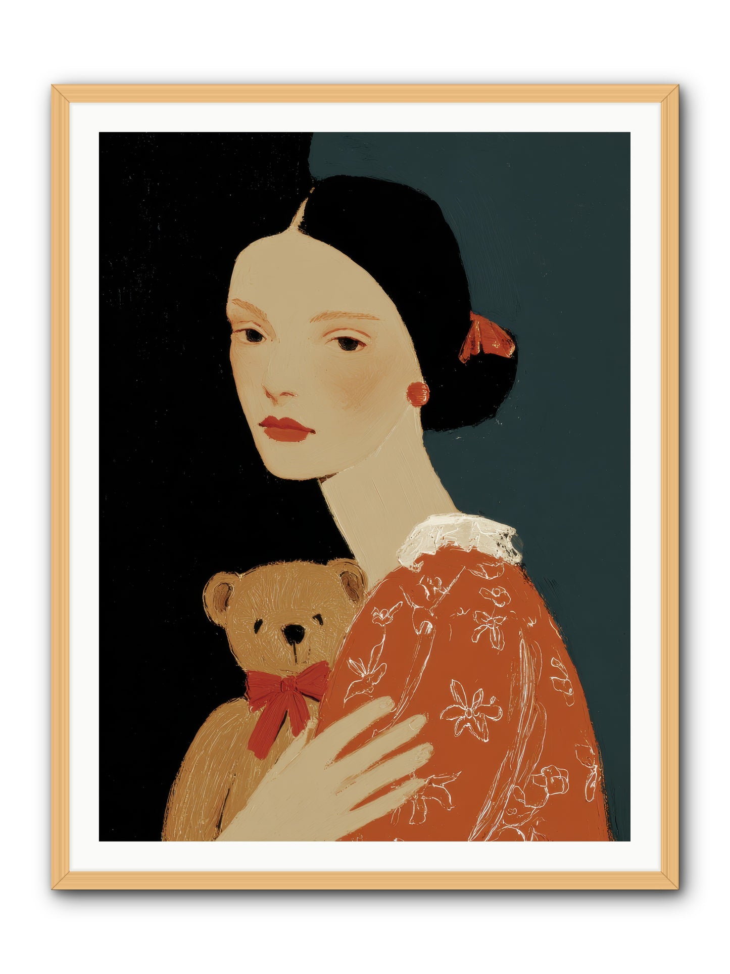 Echoes in the Hallway -- Framed Print - Natural 36x48