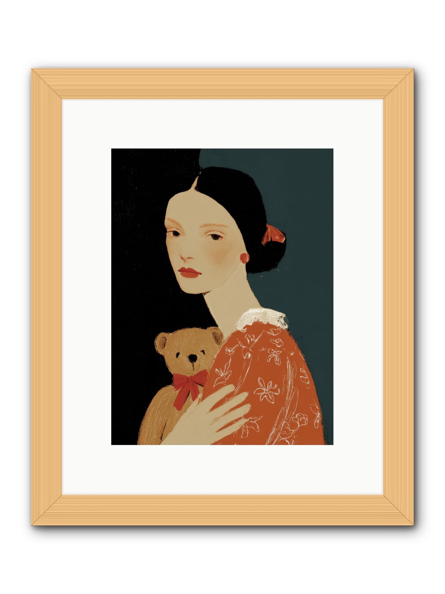 Echoes in the Hallway -- Framed Print - Natural 9x12