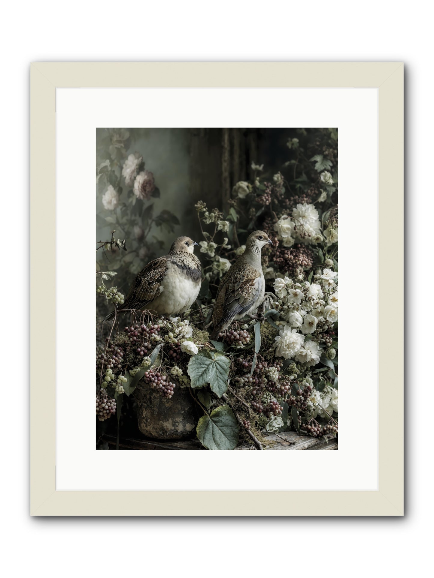 Edelweiss -- Framed Print - White 12x16