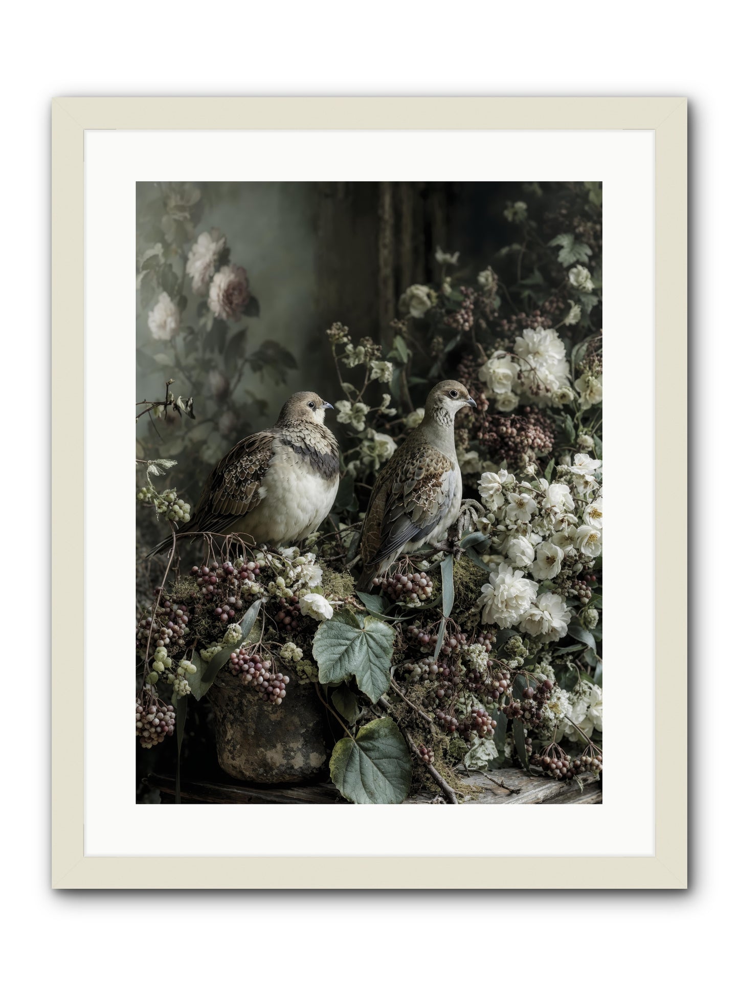 Edelweiss -- Framed Print - White 18x24
