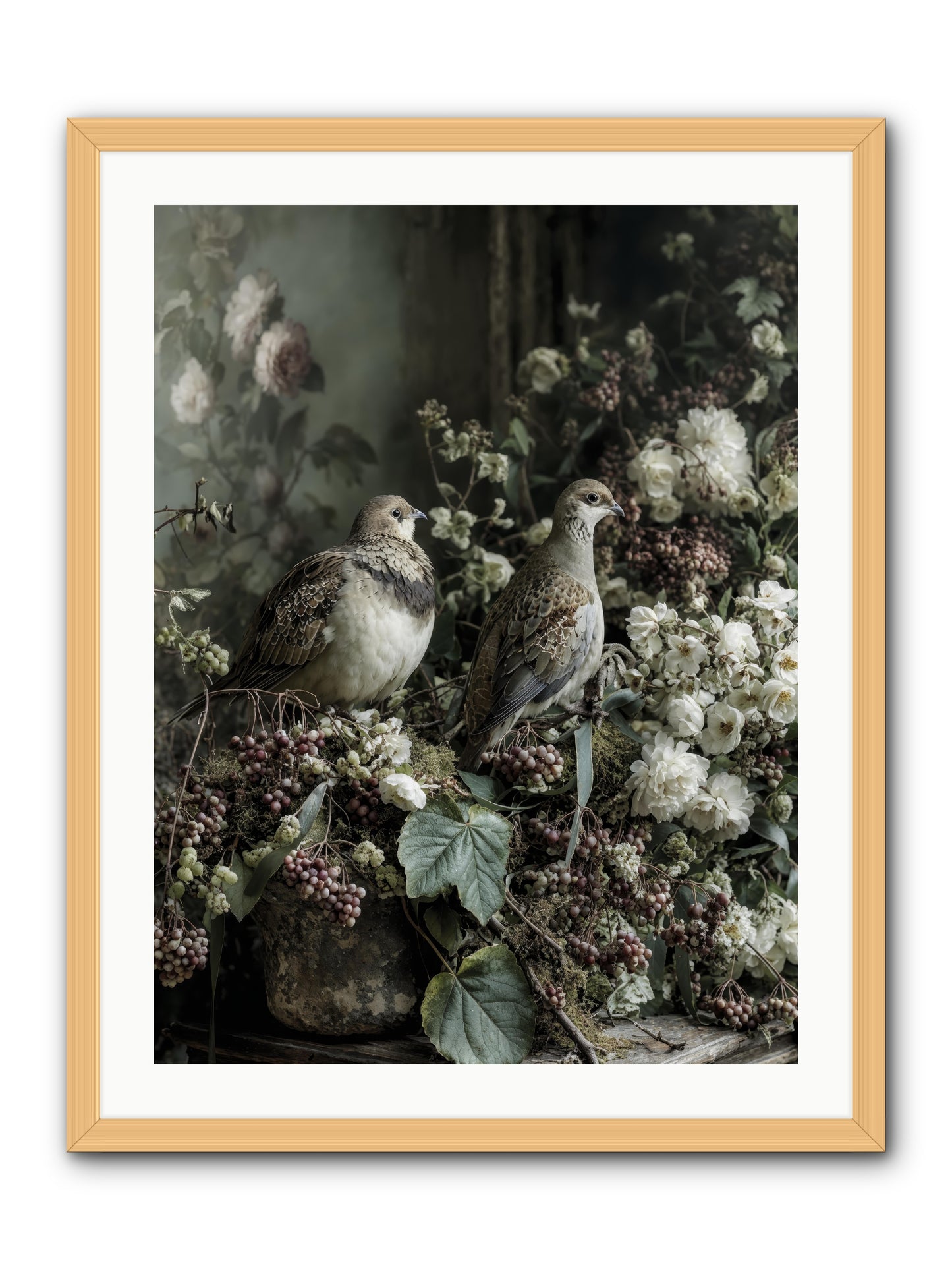 Edelweiss -- Framed Print - Natural 24x32