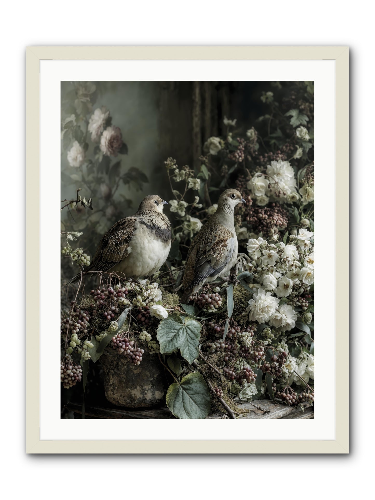 Edelweiss -- Framed Print - White 24x32