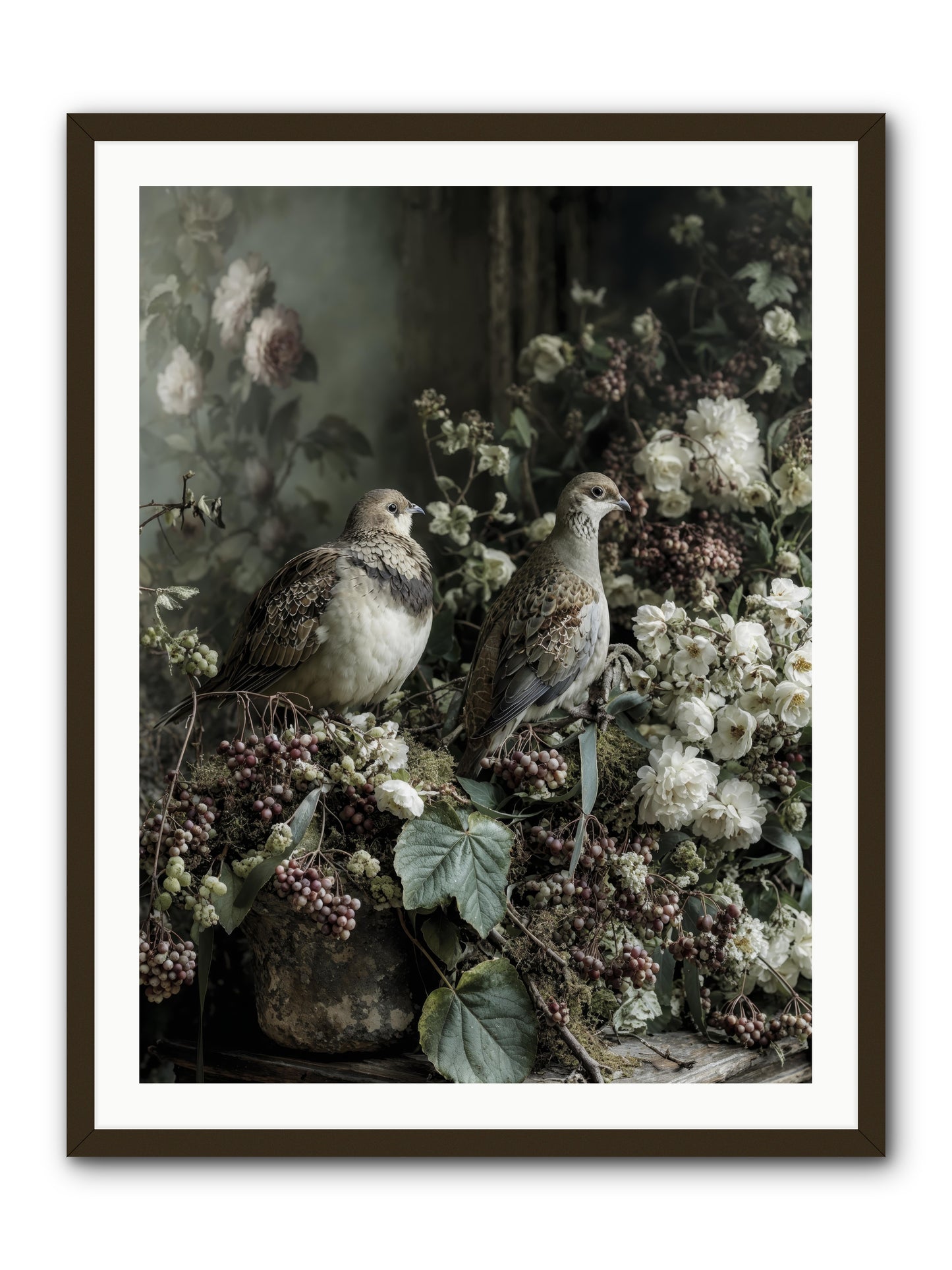 Edelweiss -- Framed Print - Black 30x40