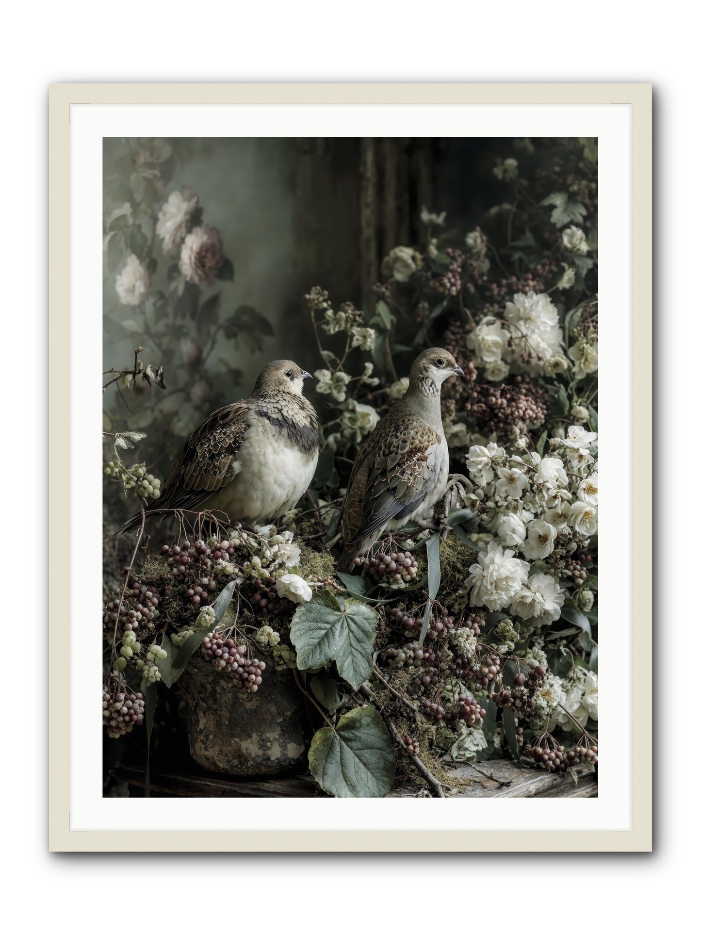 Edelweiss -- Framed Print - White 30x40