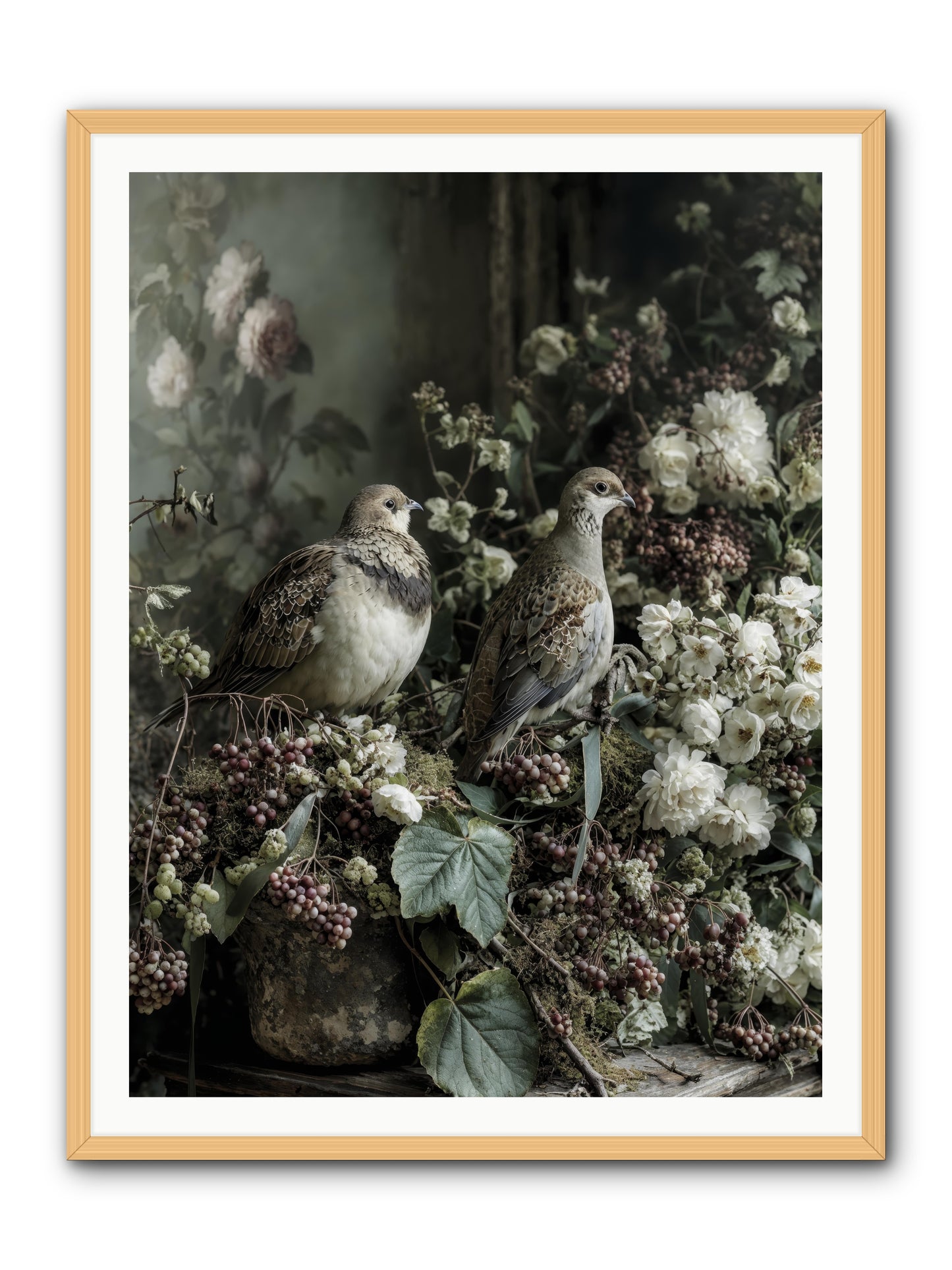 Edelweiss -- Framed Print - Natural 36x48