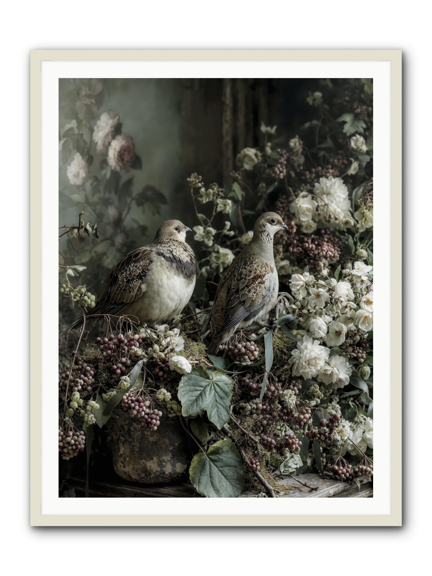 Edelweiss -- Framed Print - White 36x48