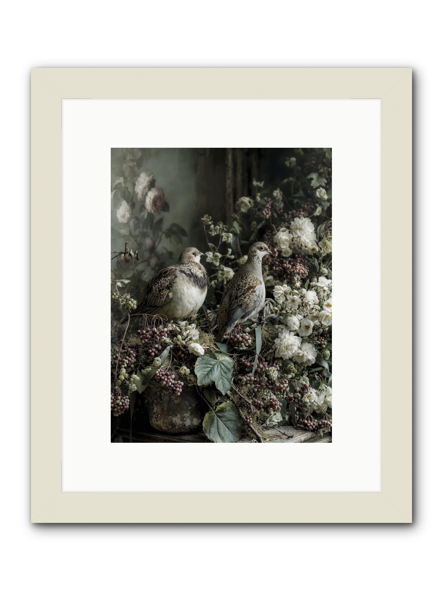 Edelweiss -- Framed Print - White 9x12