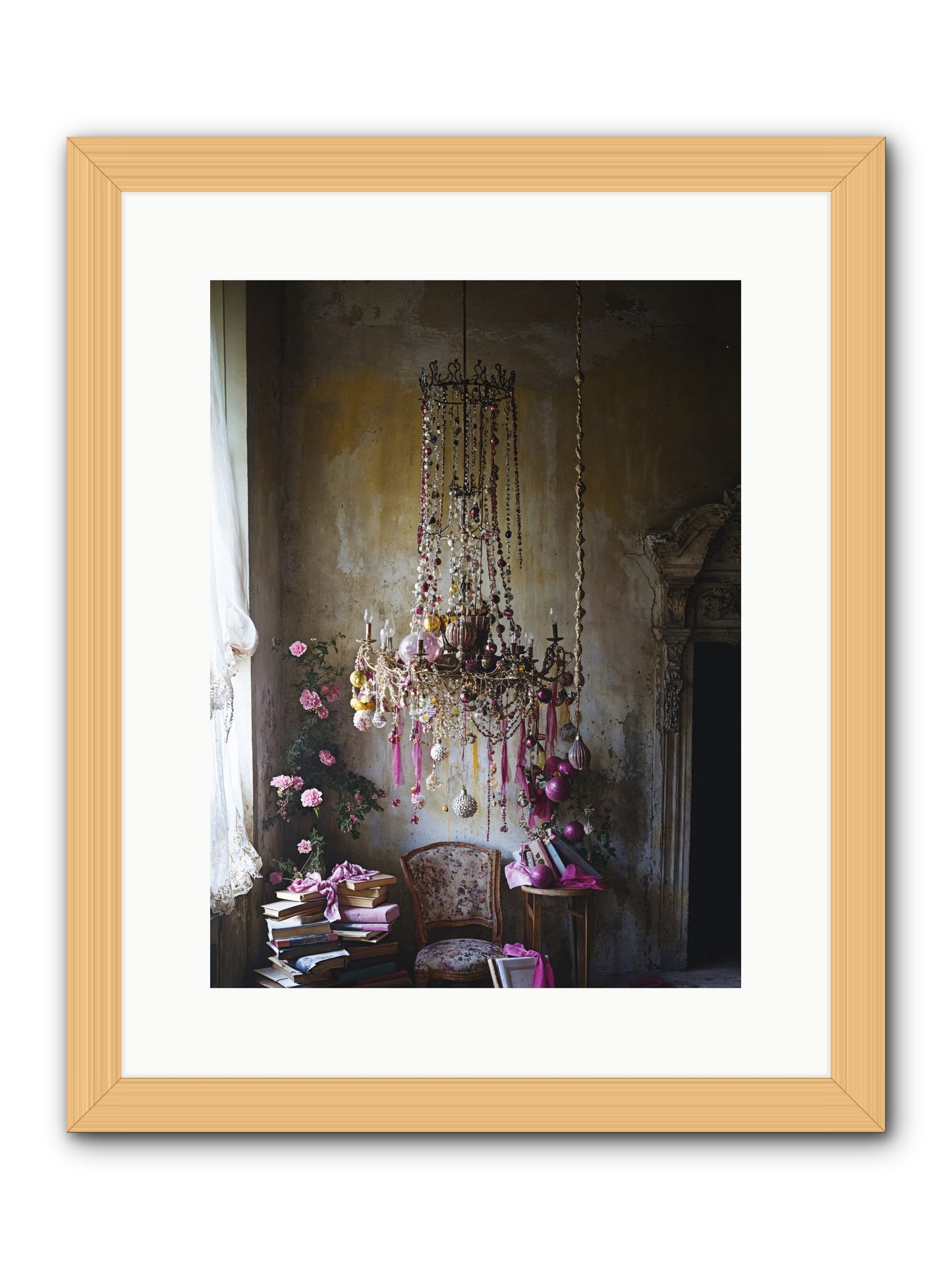 Eden's Luminous Hour -- Framed Print - Natural 12x16