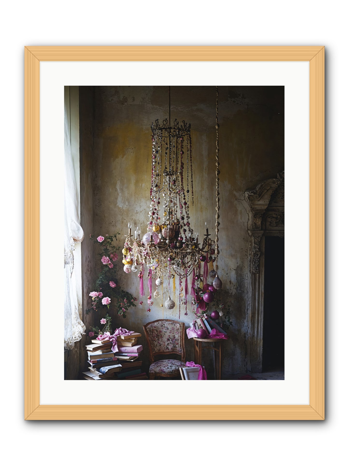 Eden's Luminous Hour -- Framed Print - Natural 18x24