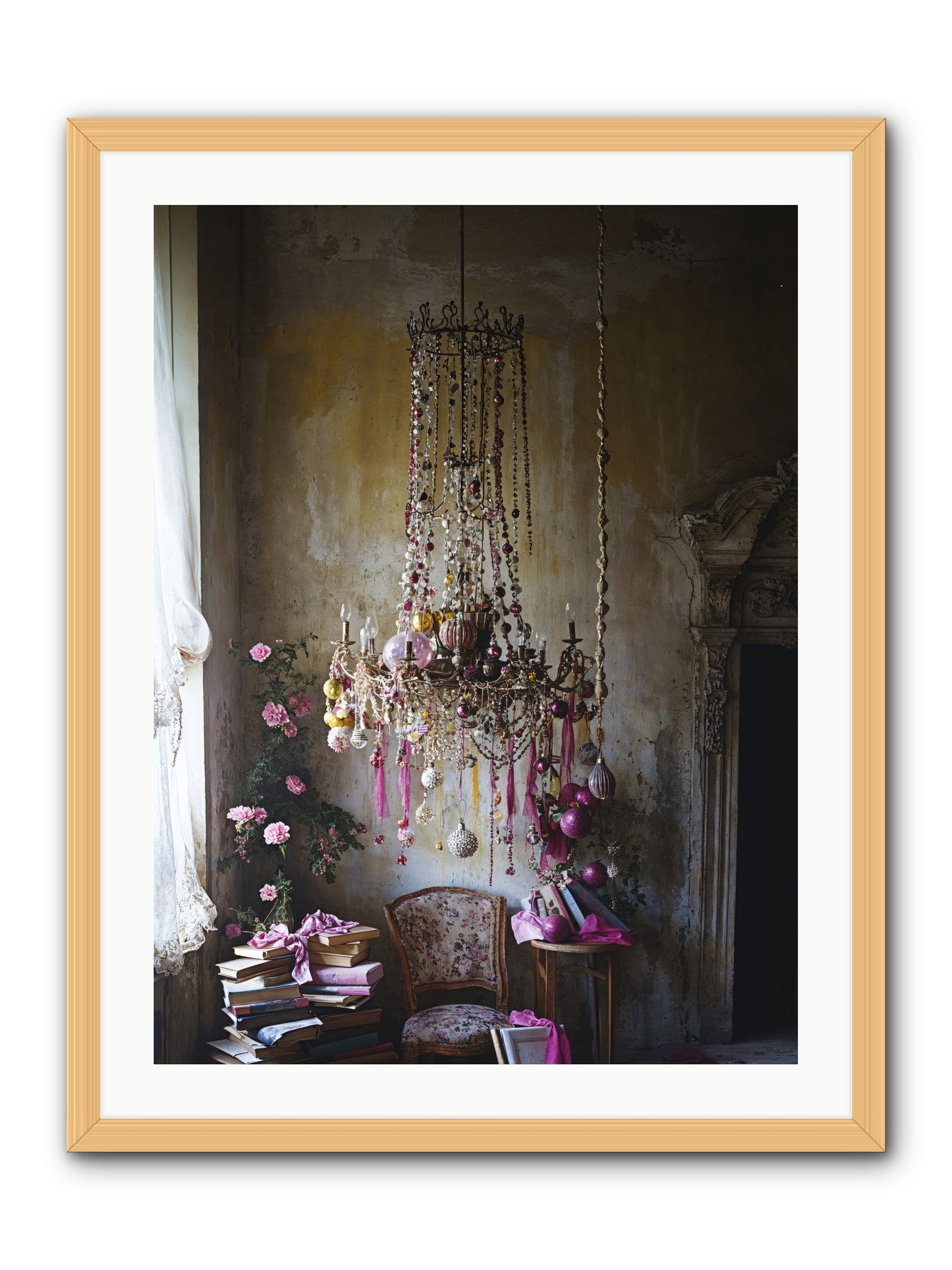 Eden's Luminous Hour -- Framed Print - Natural 24x32
