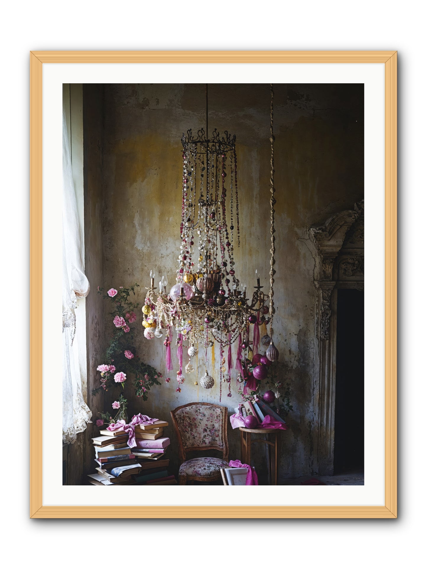Eden's Luminous Hour -- Framed Print - Natural 30x40