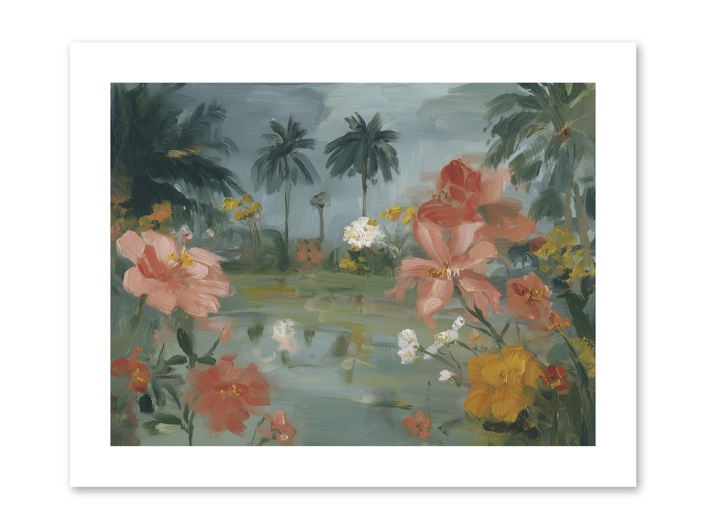 Eden's Pool -- Loose Canvas Print 12x9
