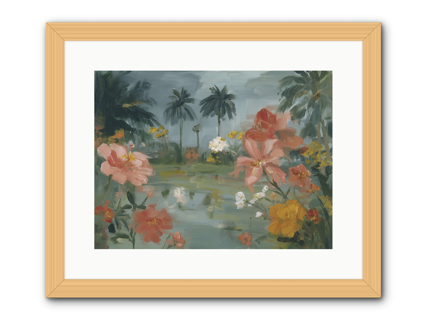 Eden's Pool -- Framed Print - Natural 16x12