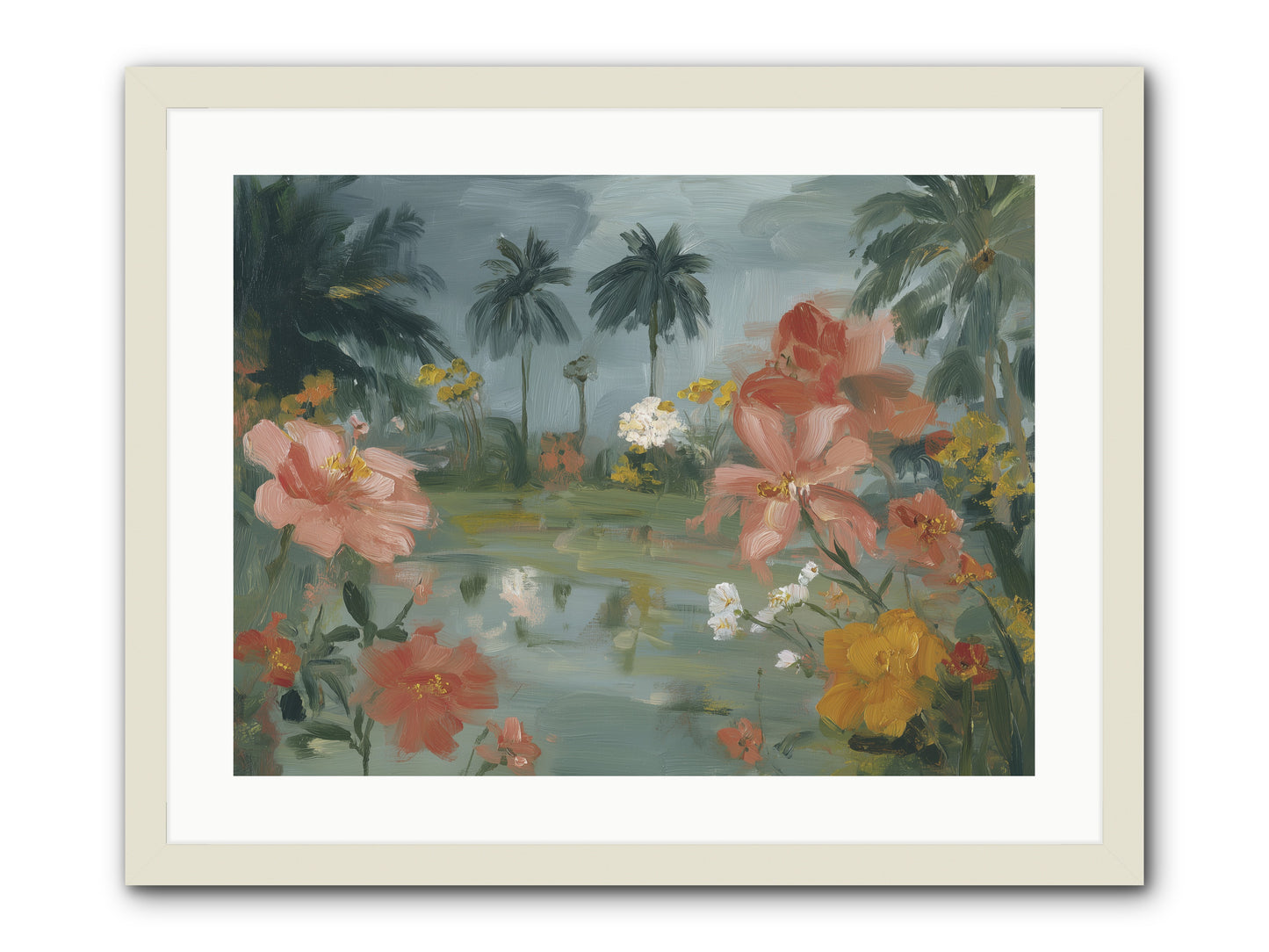 Eden's Pool -- Framed Print - White 24x18