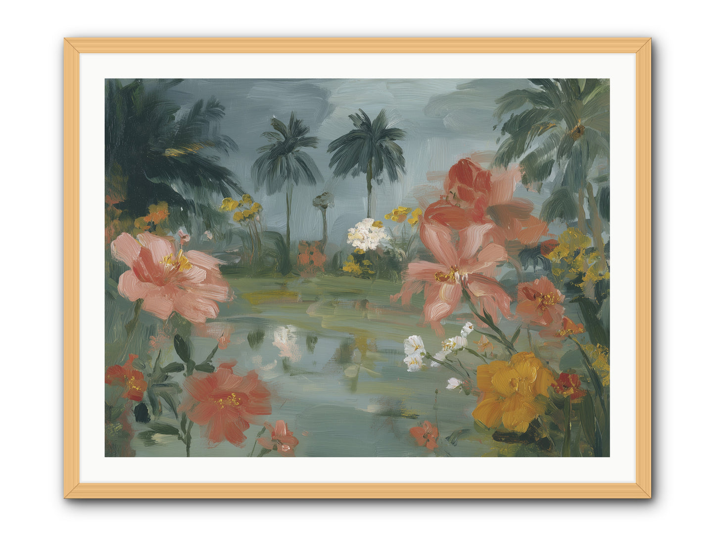 Eden's Pool -- Framed Print - Natural 40x30