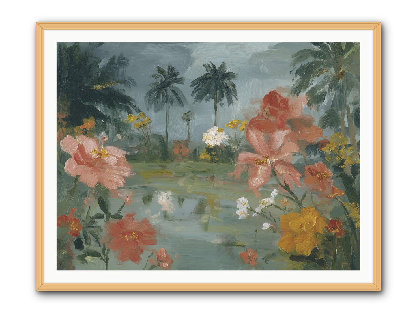 Eden's Pool -- Framed Print - Natural 48x36