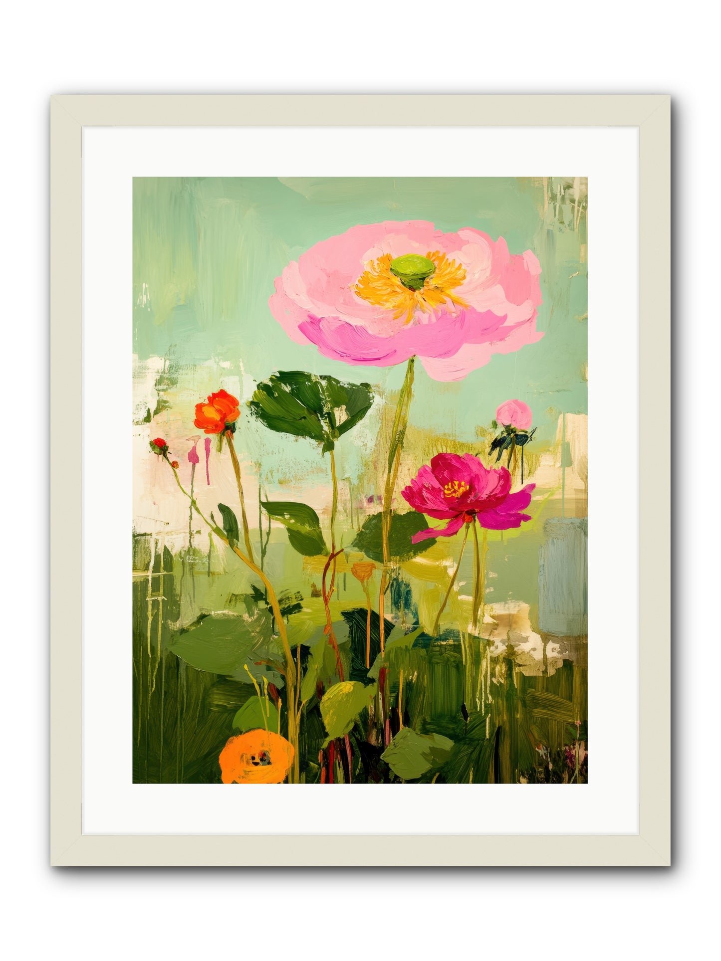 Eden's Renewal -- Framed Print - White 18x24
