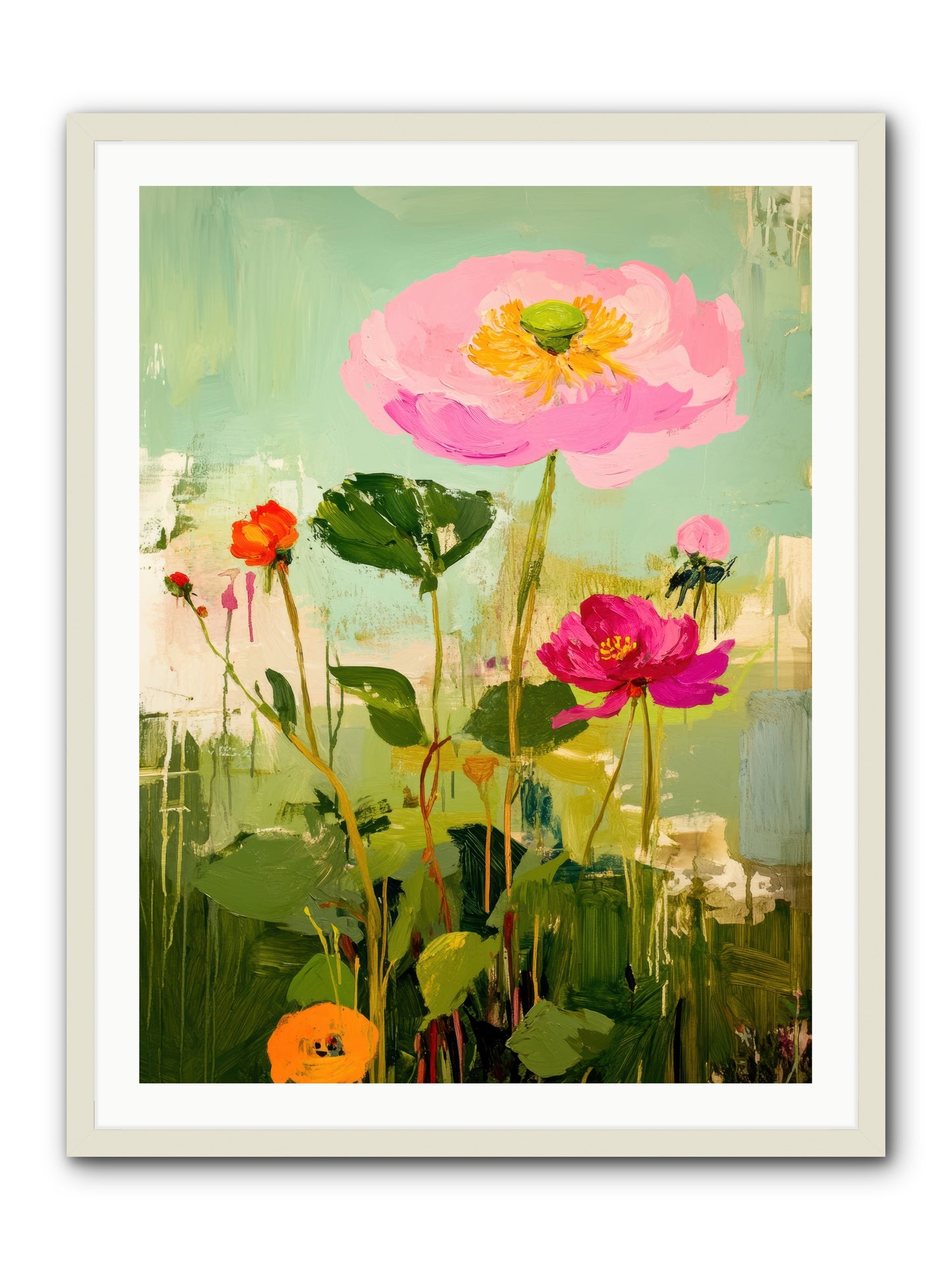 Eden's Renewal -- Framed Print - White 30x40