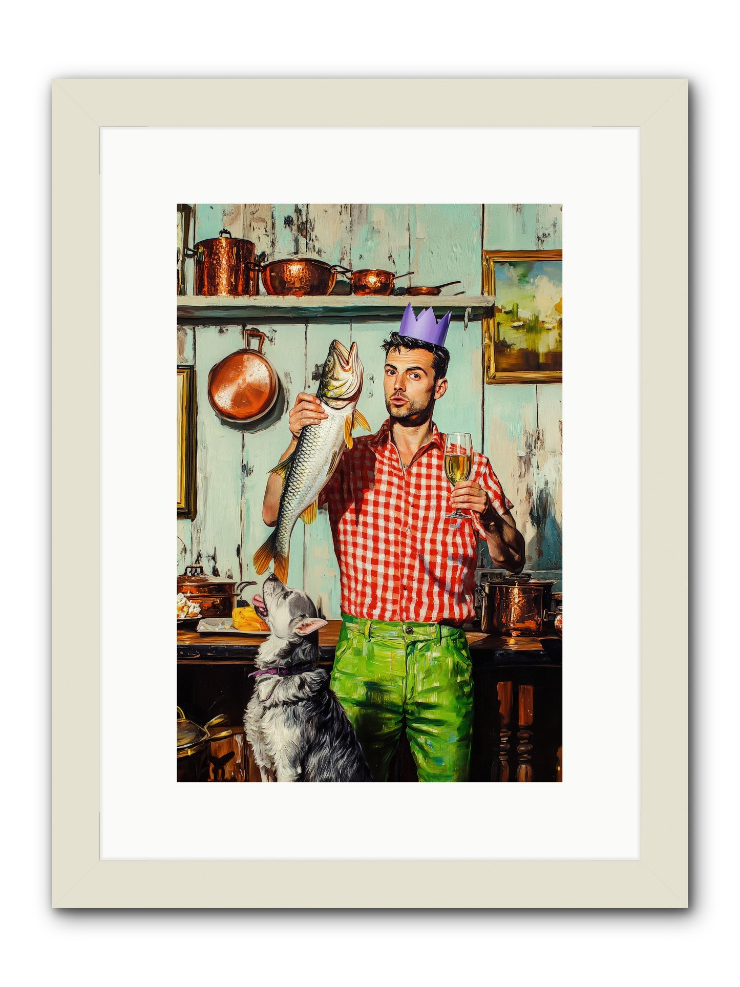 Edge Of Salt & Glory -- Framed Print - White 10x15