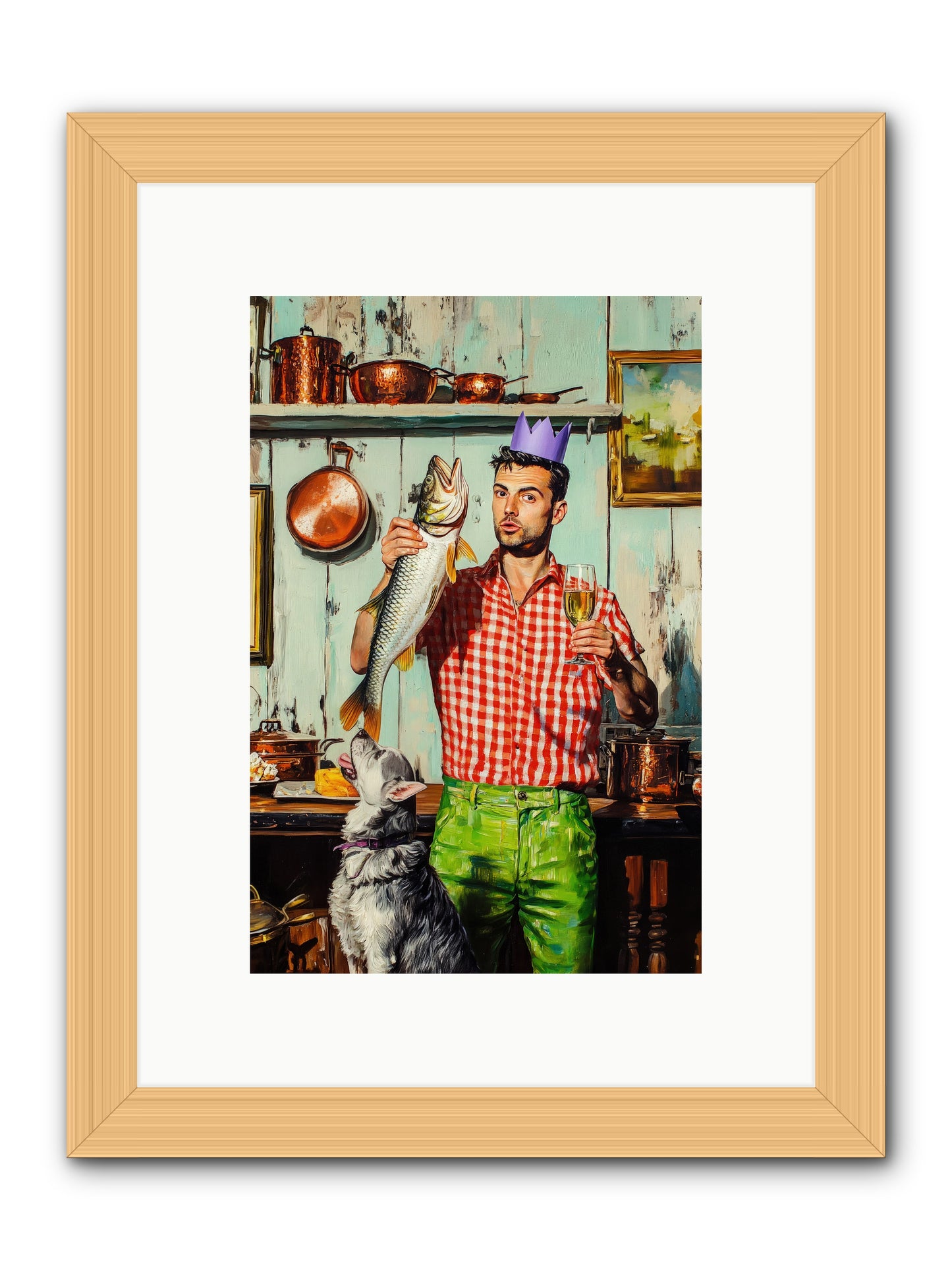 Edge Of Salt & Glory -- Framed Print - Natural 8x12