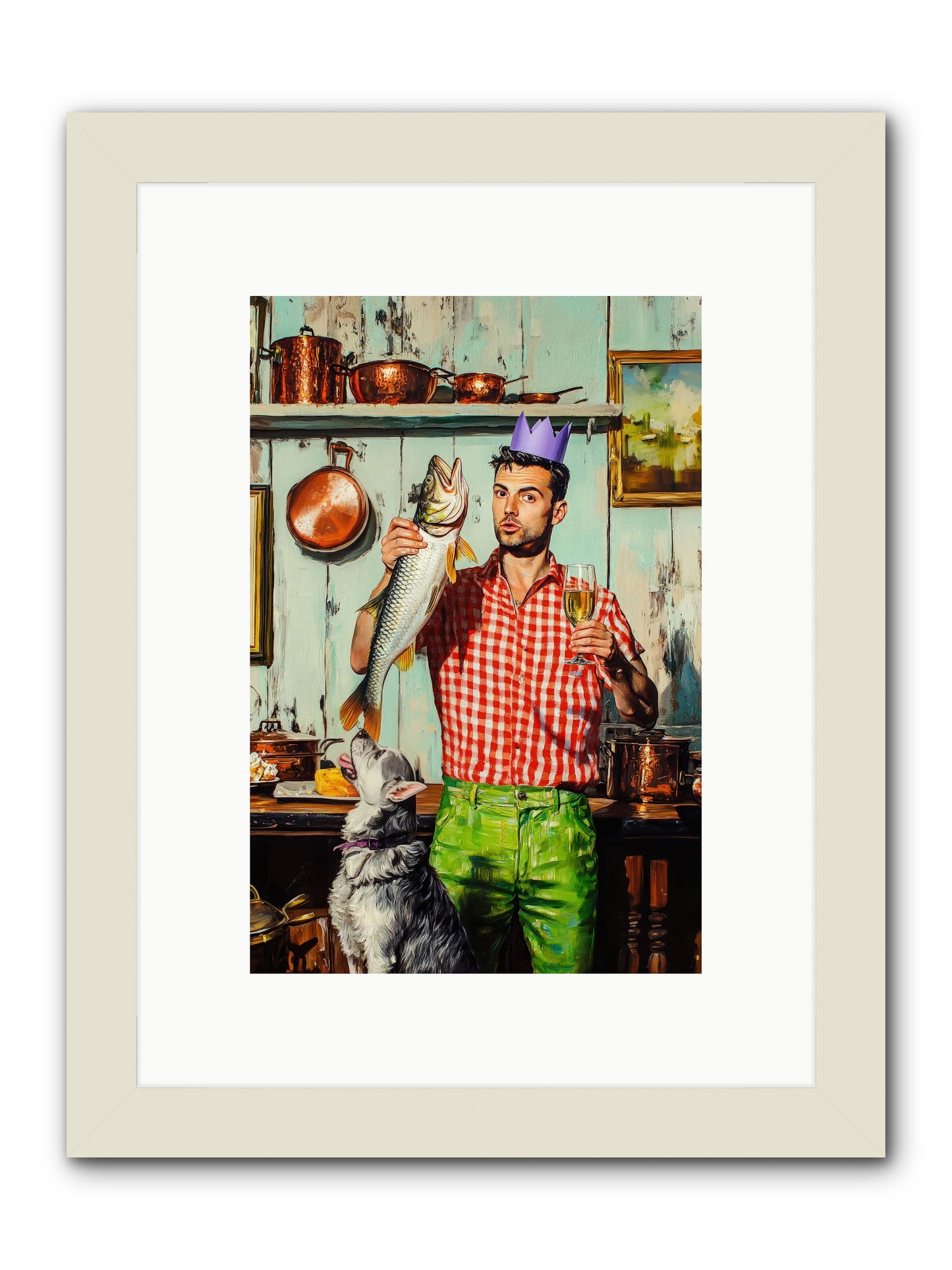 Edge Of Salt & Glory -- Framed Print - White 8x12