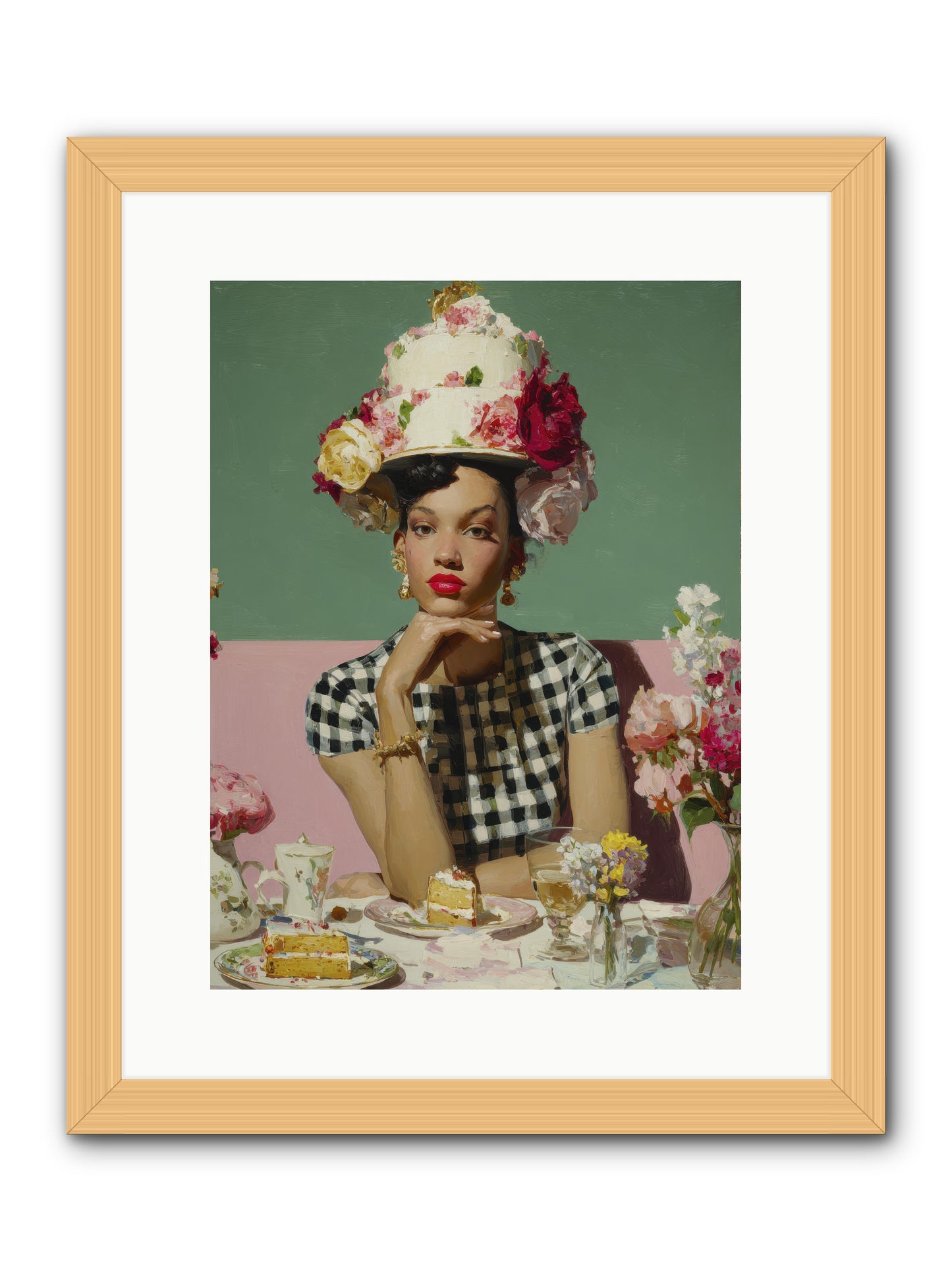 Editor’s Garden Club -- Framed Print - Natural 12x16