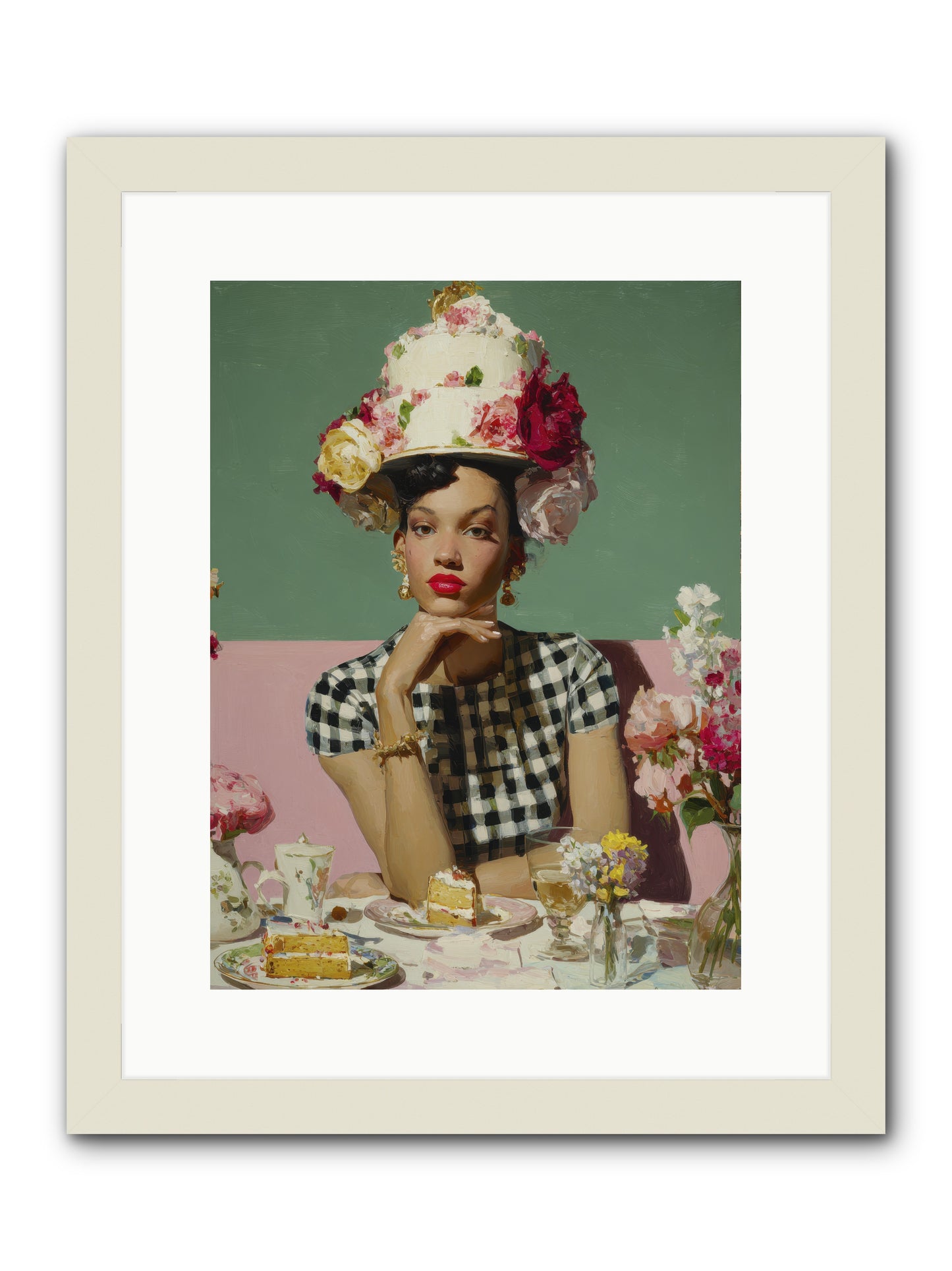Editor’s Garden Club -- Framed Print - White 12x16