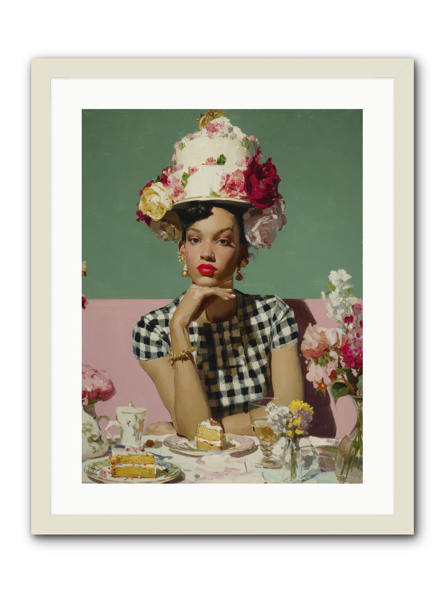 Editor’s Garden Club -- Framed Print - White 18x24