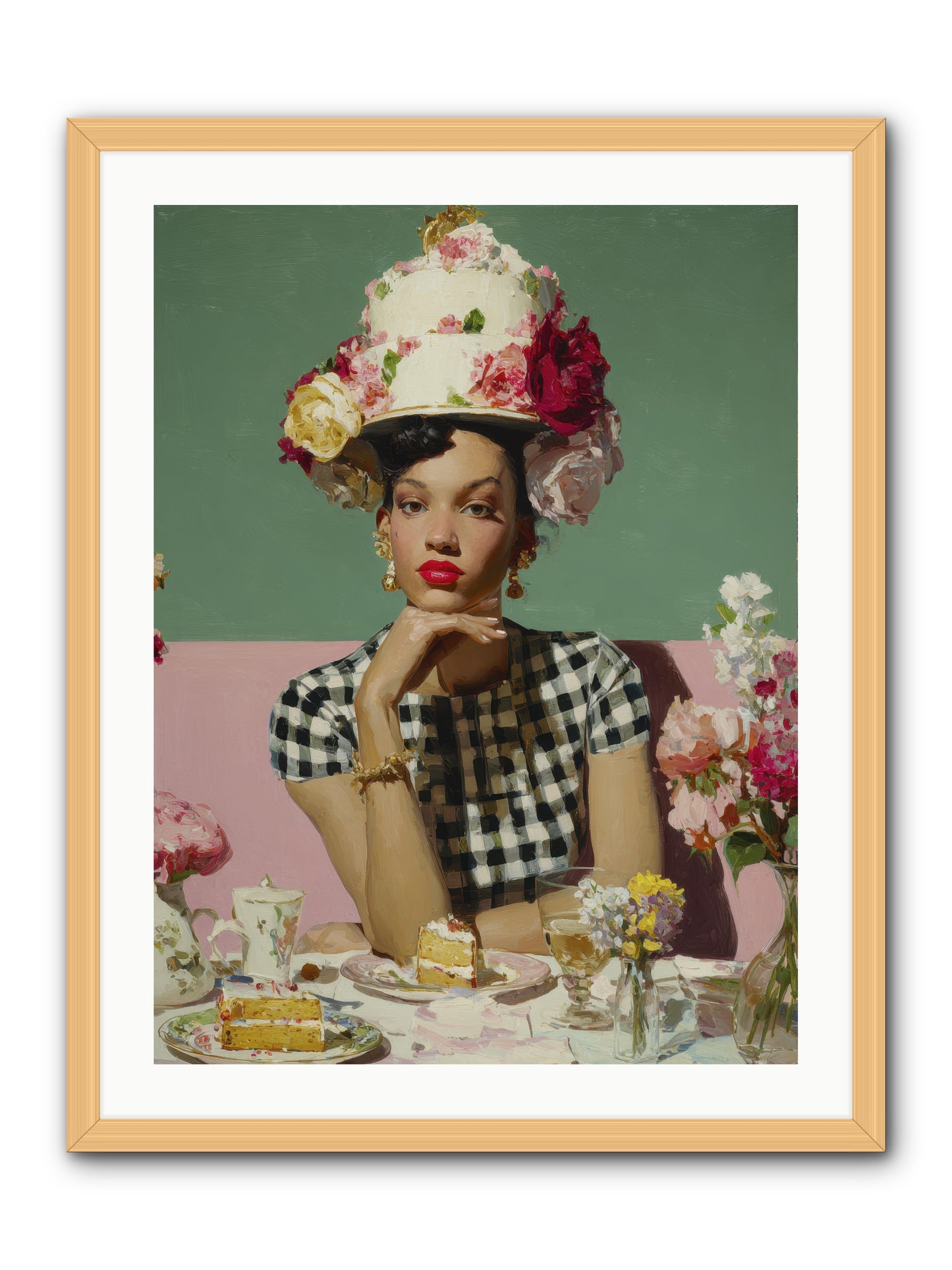 Editor’s Garden Club -- Framed Print - Natural 24x32