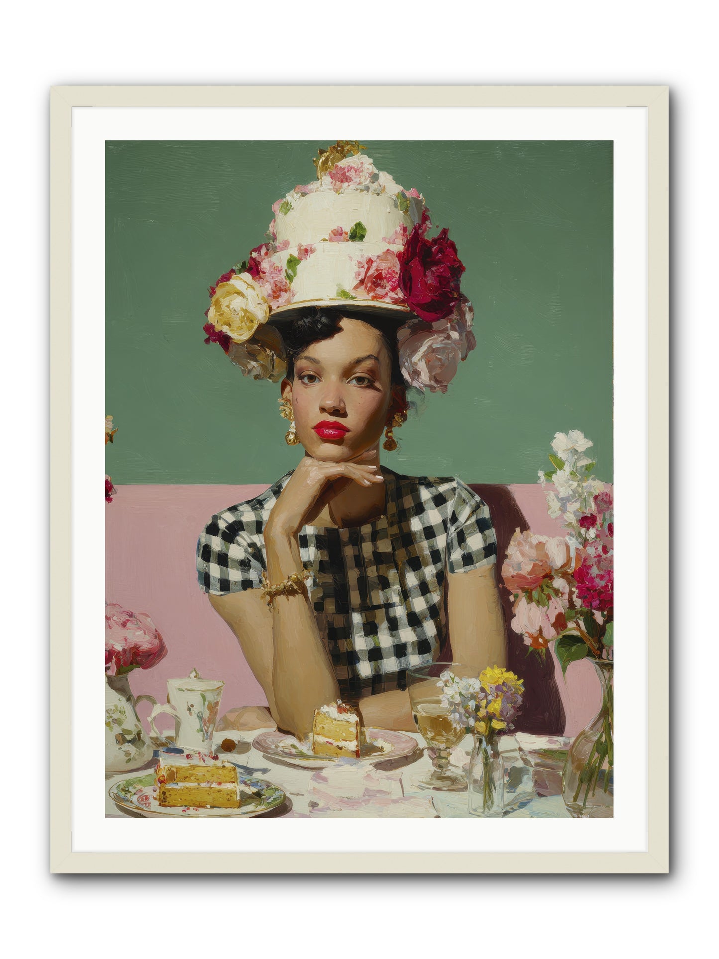 Editor’s Garden Club -- Framed Print - White 30x40