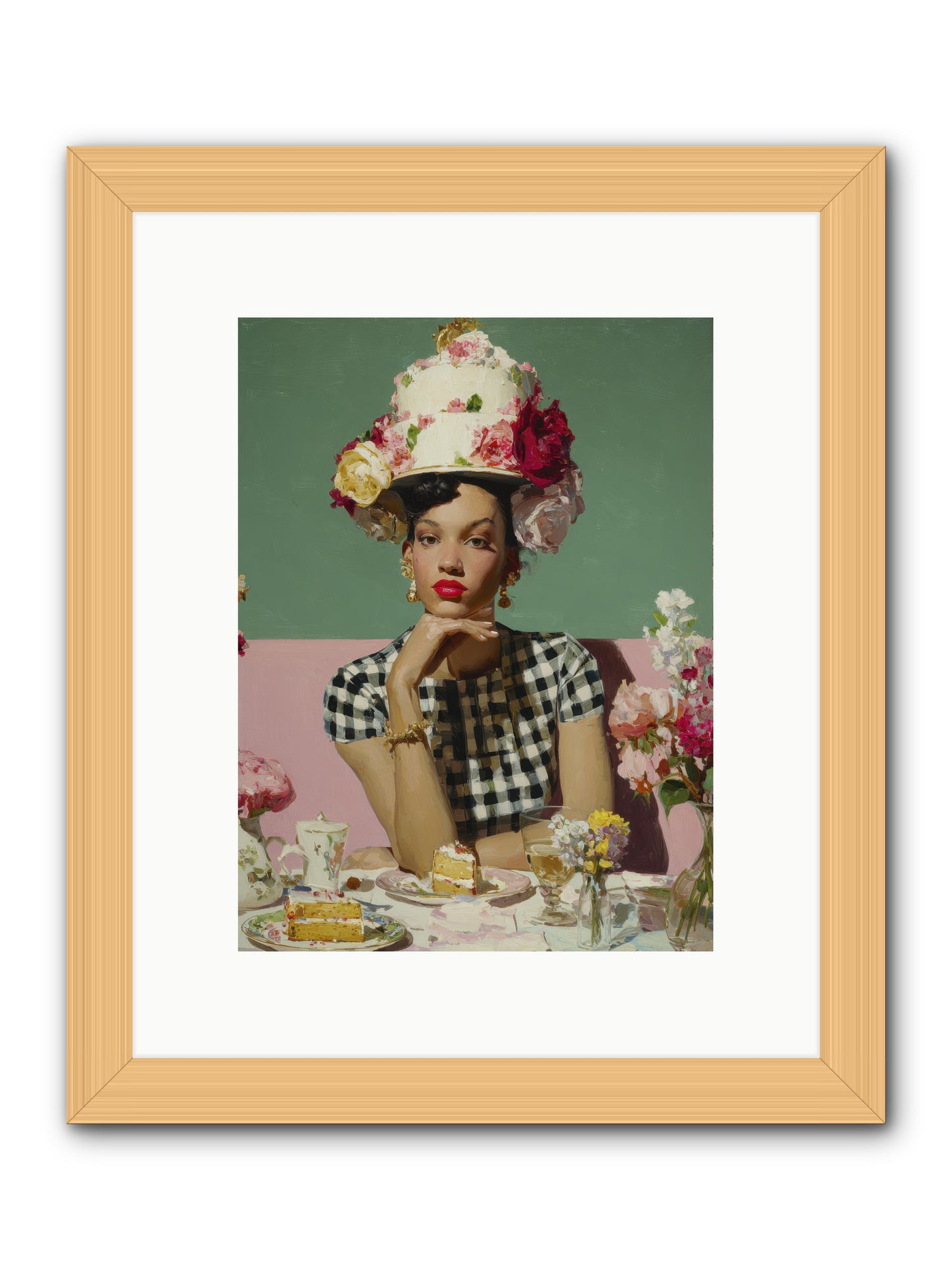 Editor’s Garden Club -- Framed Print - Natural 9x12