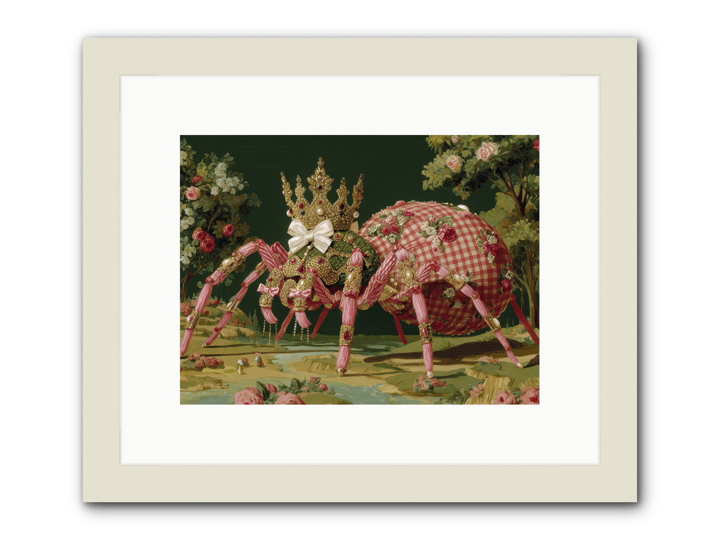 Effusive Grandeur -- Framed Print - White 12x9
