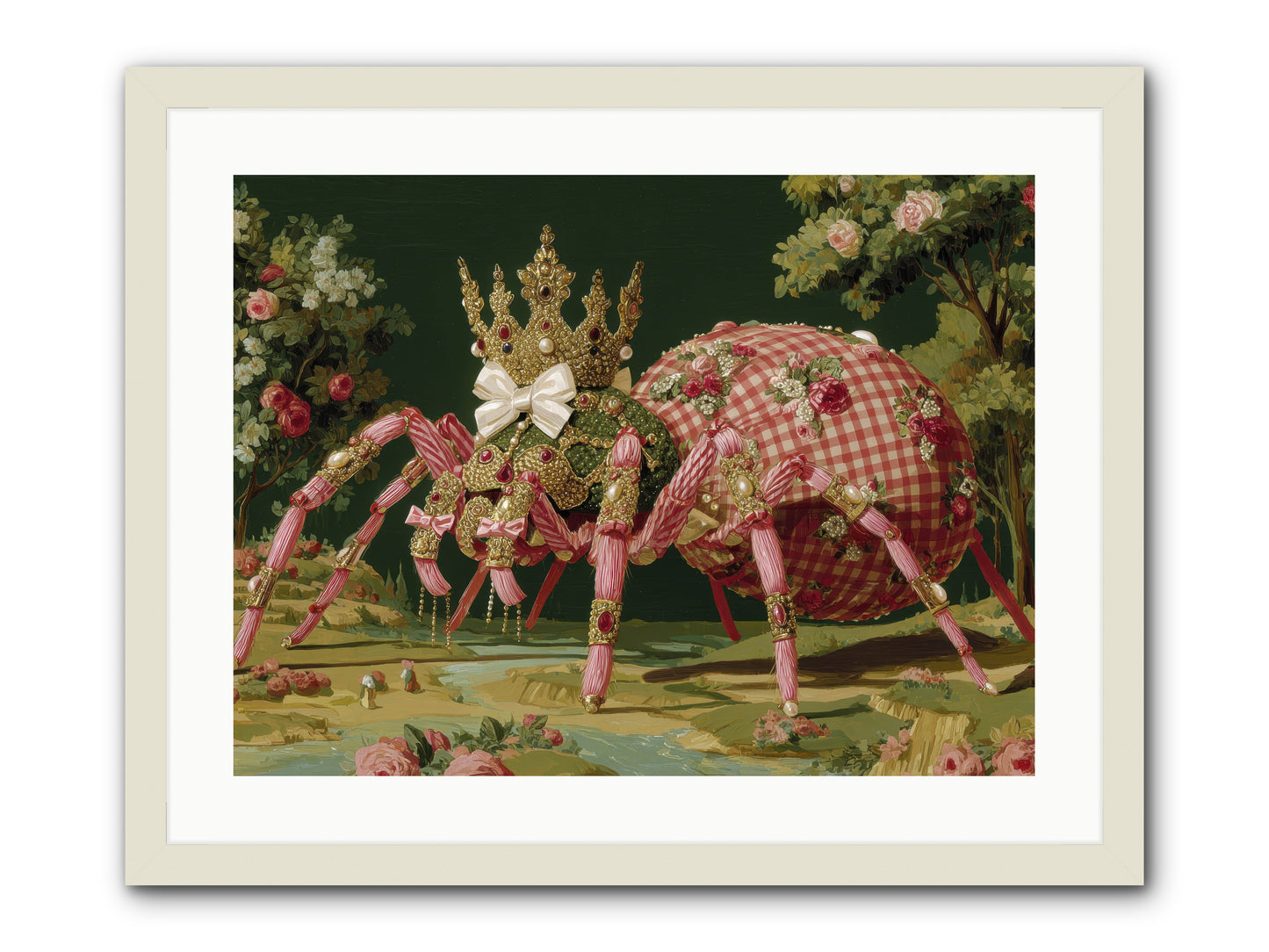 Effusive Grandeur -- Framed Print - White 24x18