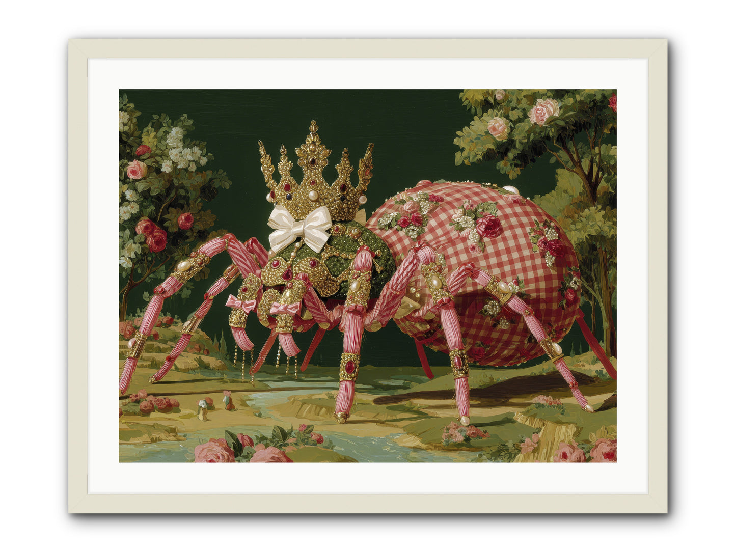 Effusive Grandeur -- Framed Print - White 32x24