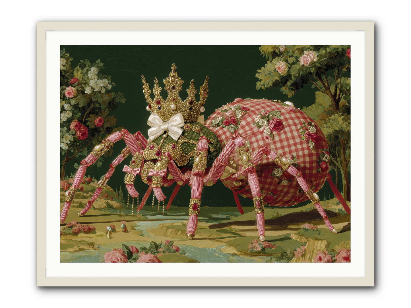Effusive Grandeur -- Framed Print - White 40x30