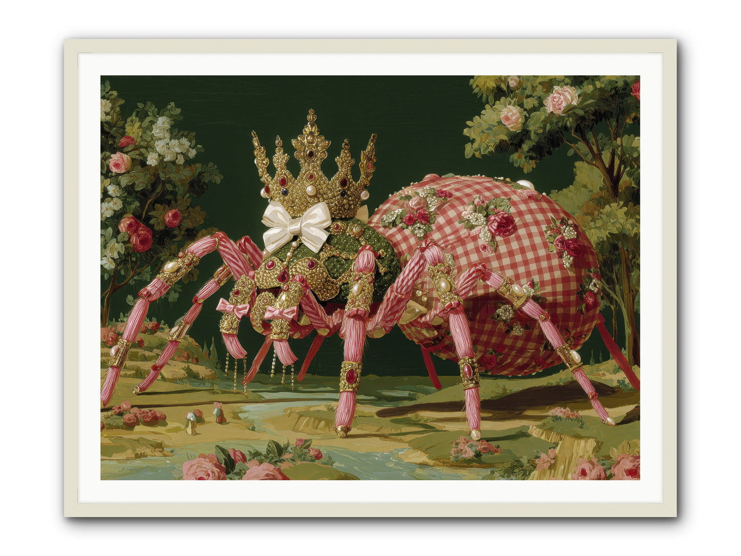 Effusive Grandeur -- Framed Print - White 48x36