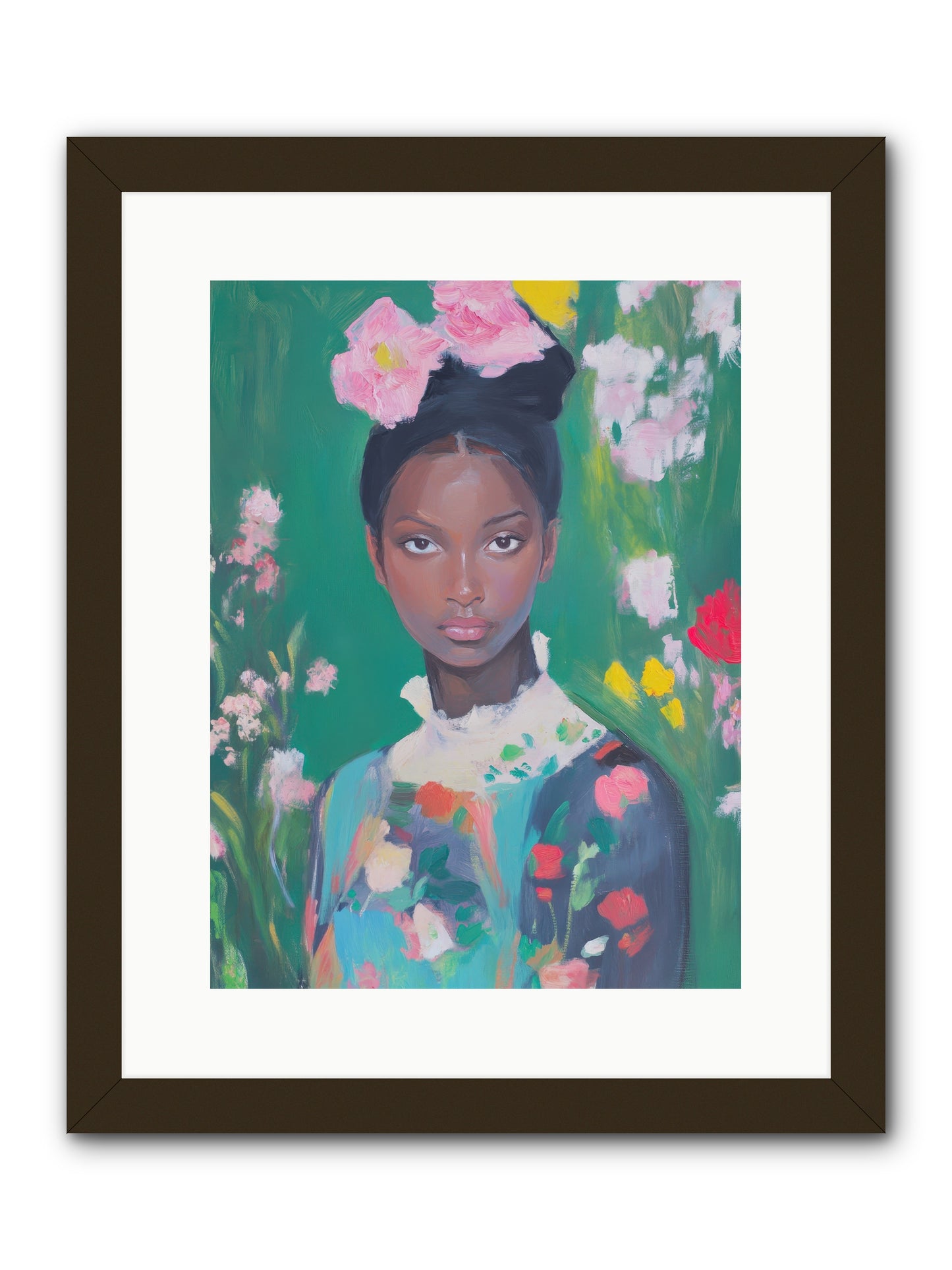 Eglantine Skylark-REZ -- Framed Print - Black 12x16
