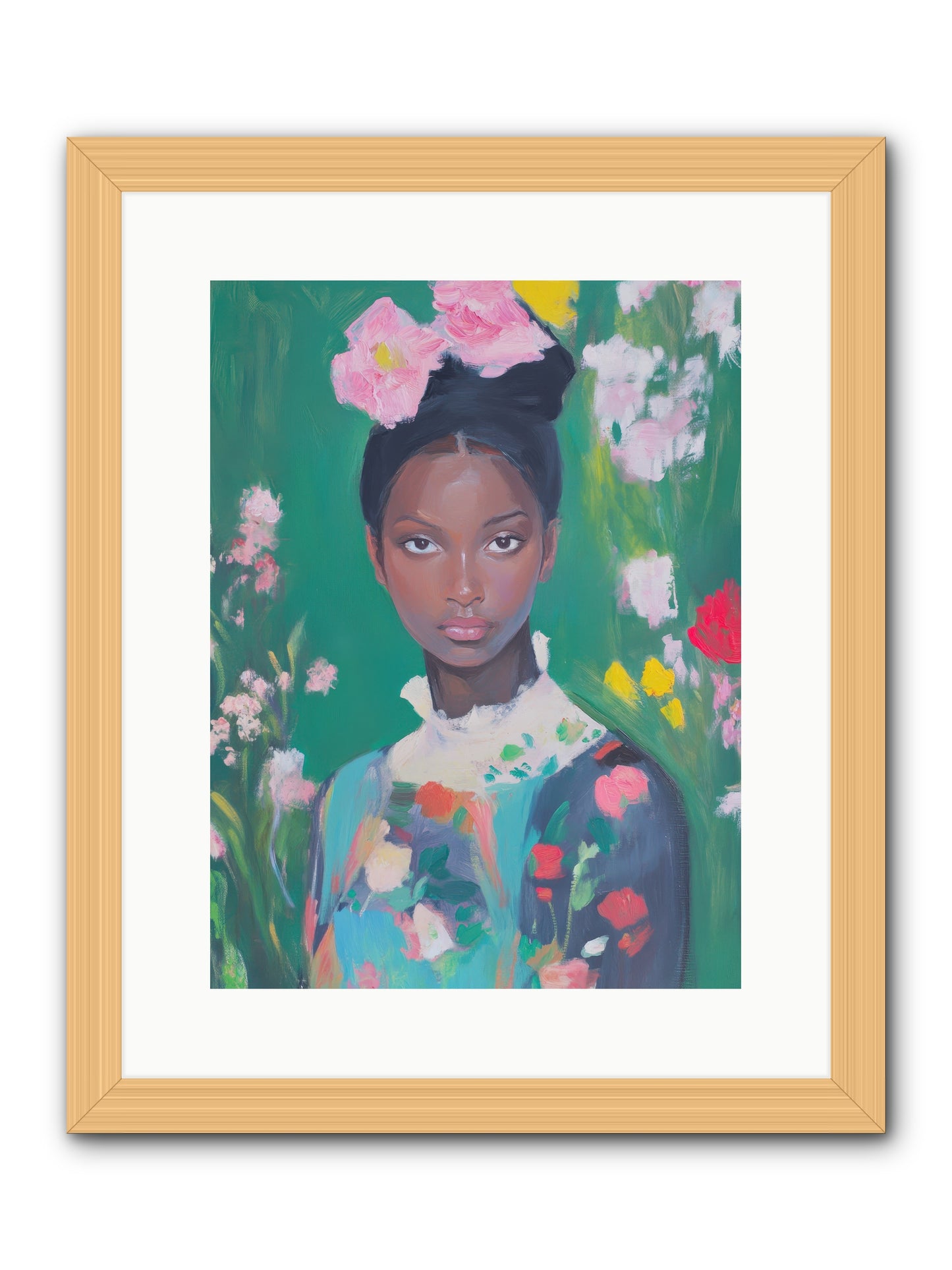 Eglantine Skylark-REZ -- Framed Print - Natural 12x16