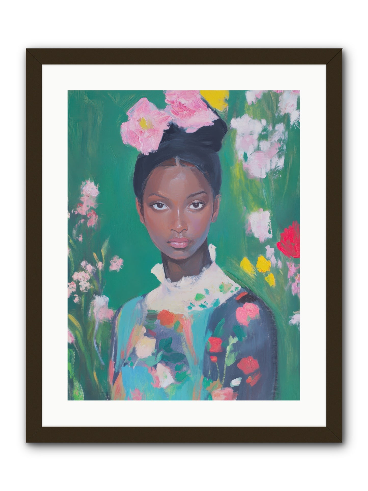 Eglantine Skylark-REZ -- Framed Print - Black 18x24