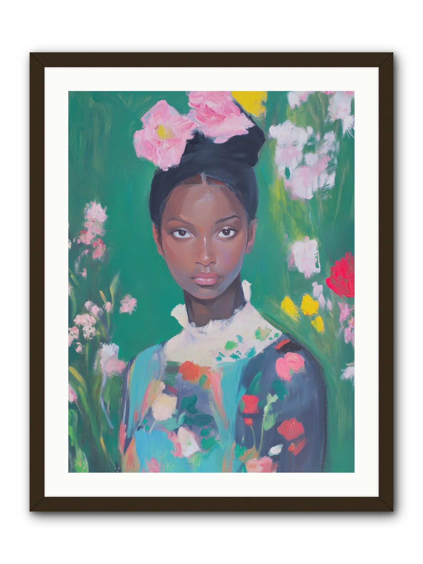 Eglantine Skylark-REZ -- Framed Print - Black 24x32