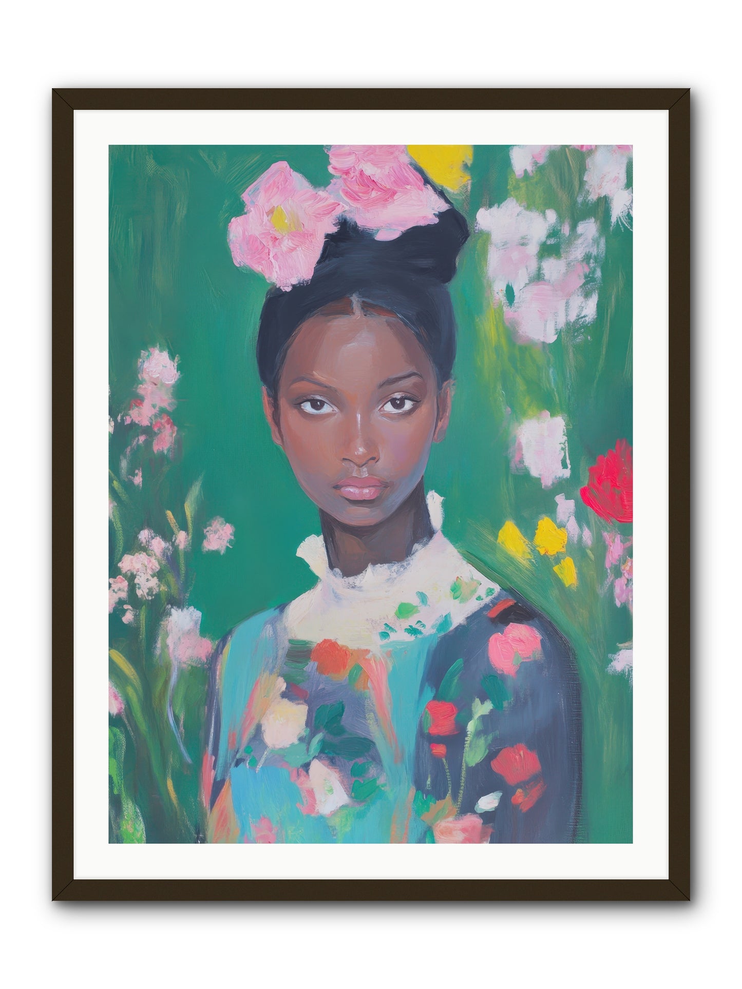Eglantine Skylark-REZ -- Framed Print - Black 30x40