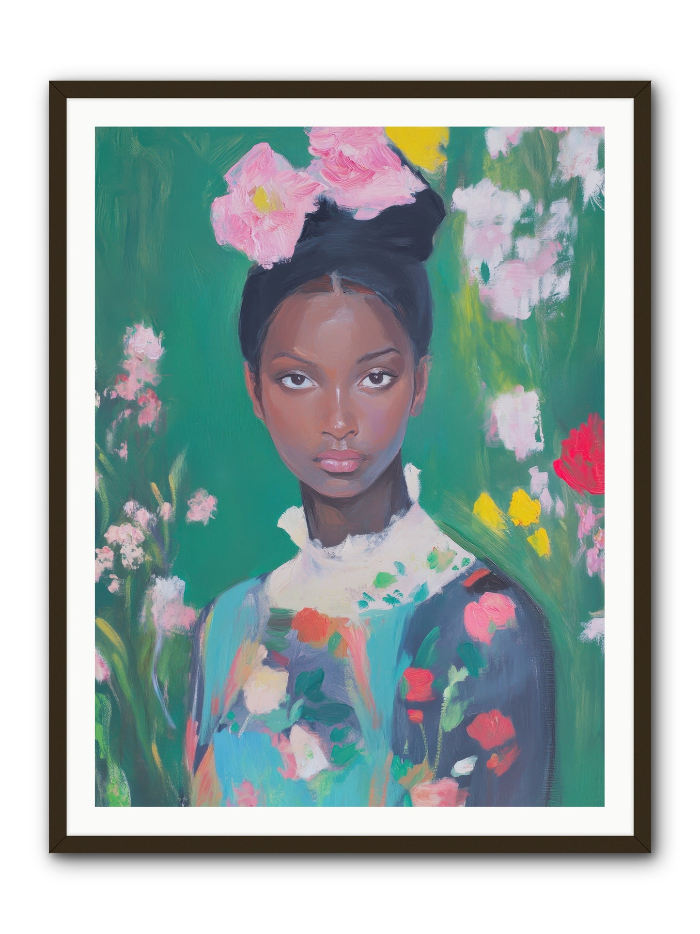 Eglantine Skylark-REZ -- Framed Print - Black 36x48