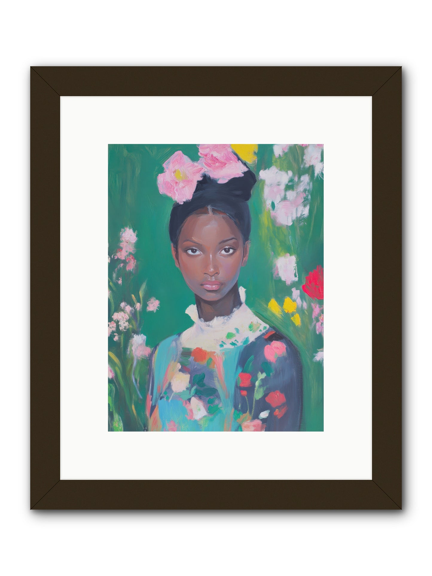 Eglantine Skylark-REZ -- Framed Print - Black 9x12